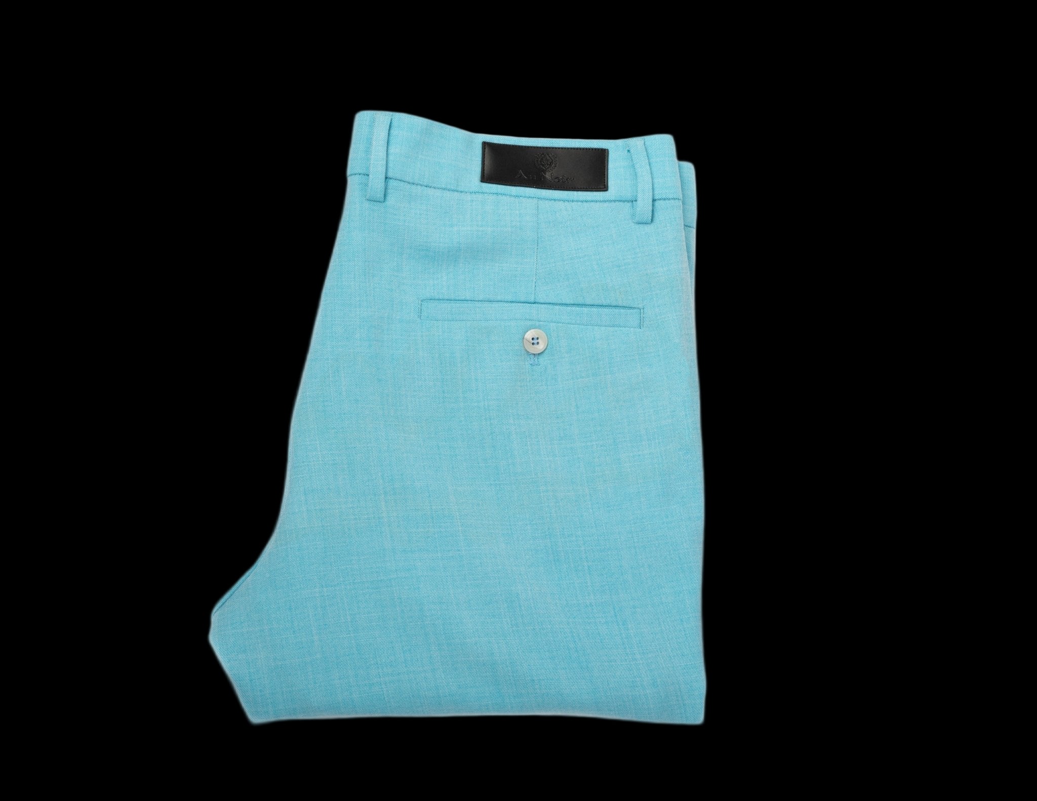 PANTALON | WESSON-LANCASTER, Turquoise - AU NOIR