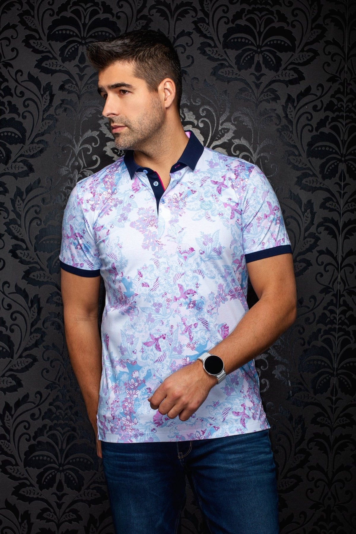 POLO | BAROSSA, White Pink - AU NOIR