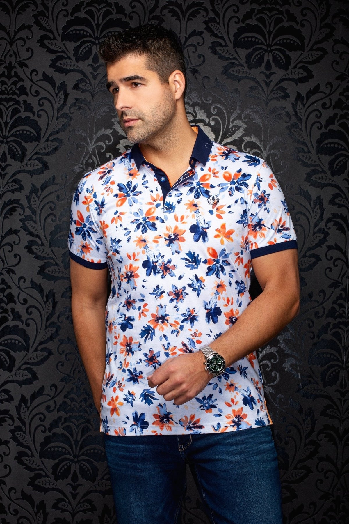 POLO | CANTERAS, White Orange - AU NOIR