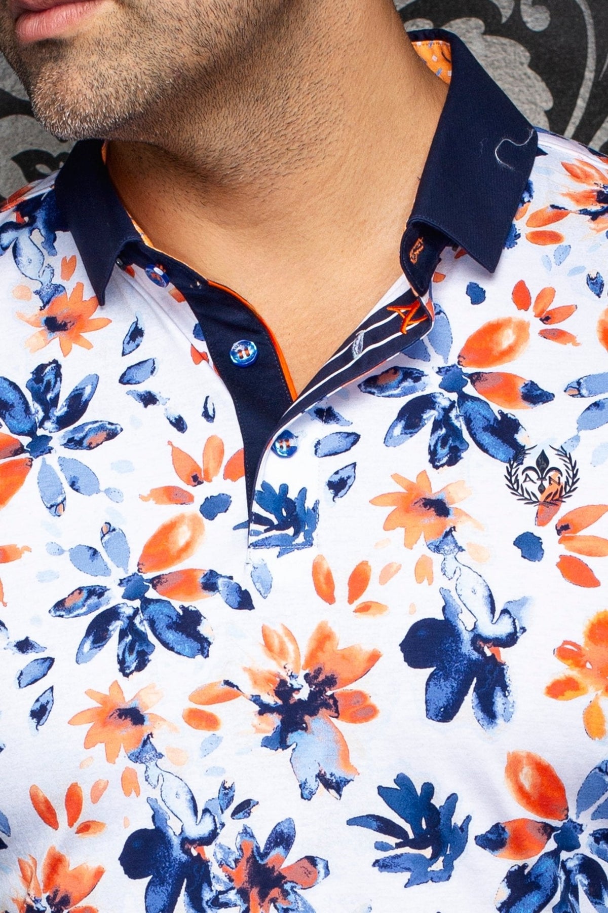 POLO | CANTERAS, White Orange - AU NOIR