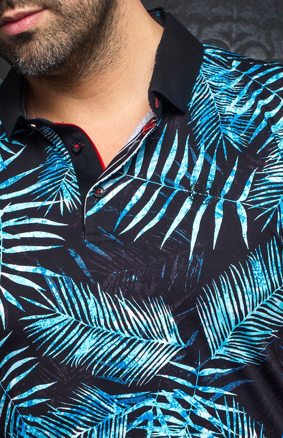 Polo - HILO, BLACK TURQ - AU NOIR