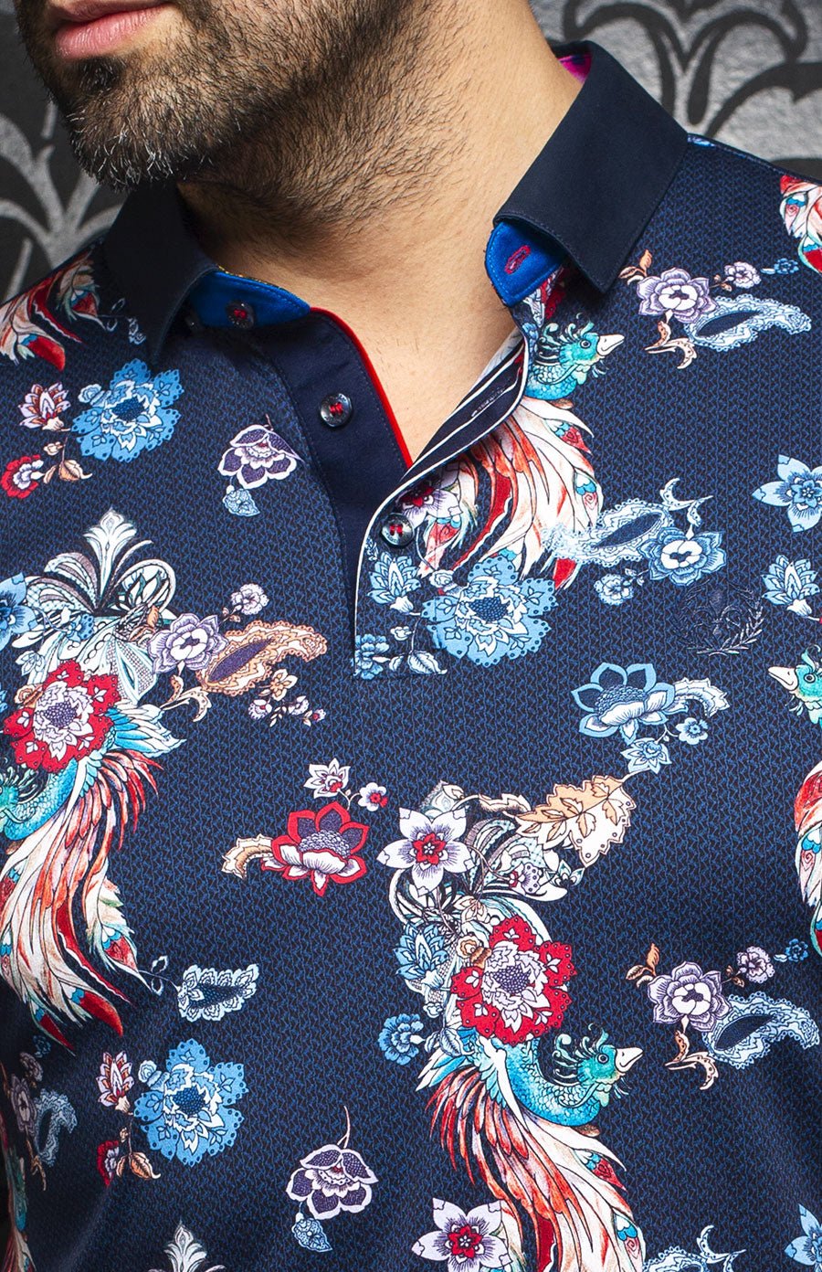 Polo | MACKAY, Navy / Multi - AU NOIR