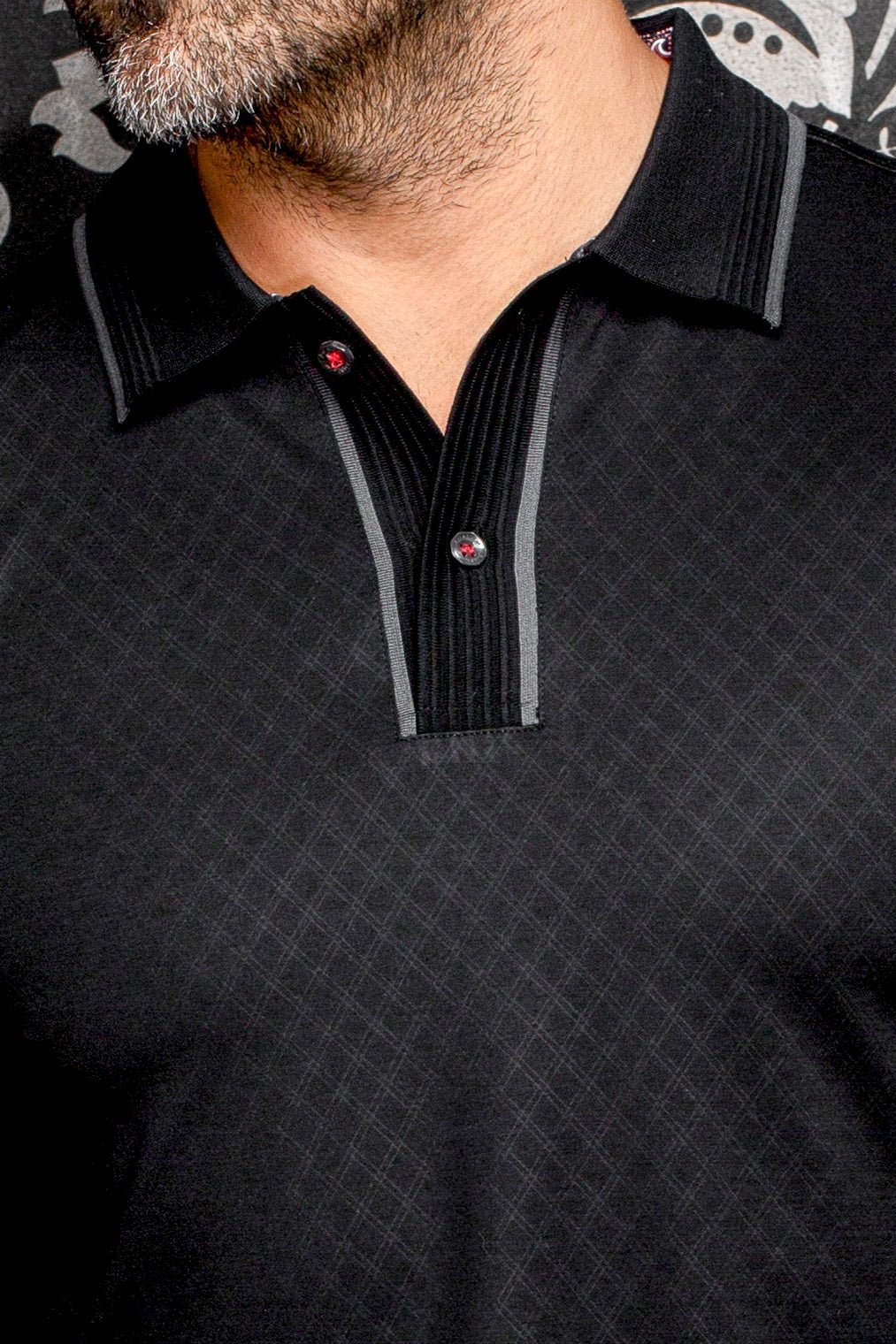 POLO MANCHES LONGUES | KANT, Black - AU NOIR
