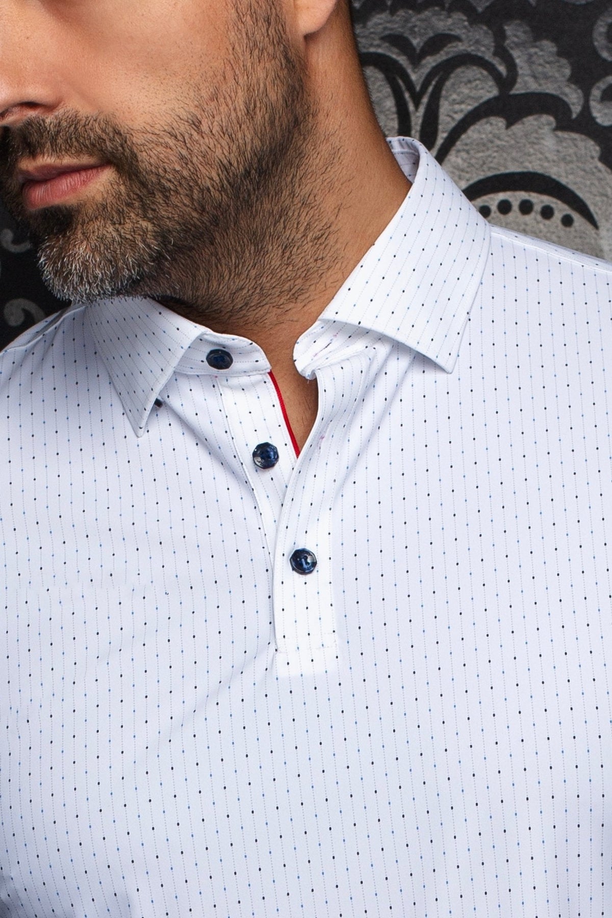 POLO NYLON | RAPHY NDL, White - AU NOIR