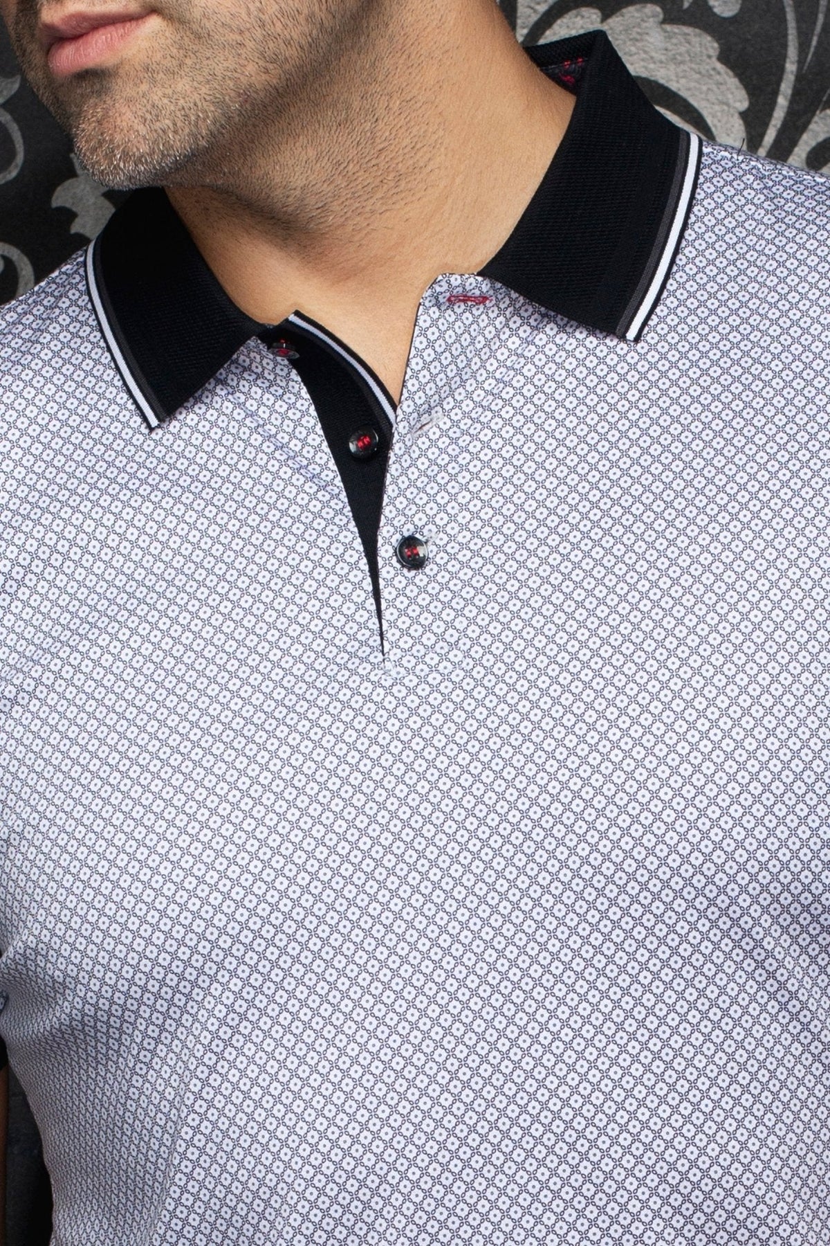 POLO | SEACLIFF, White Black - AU NOIR