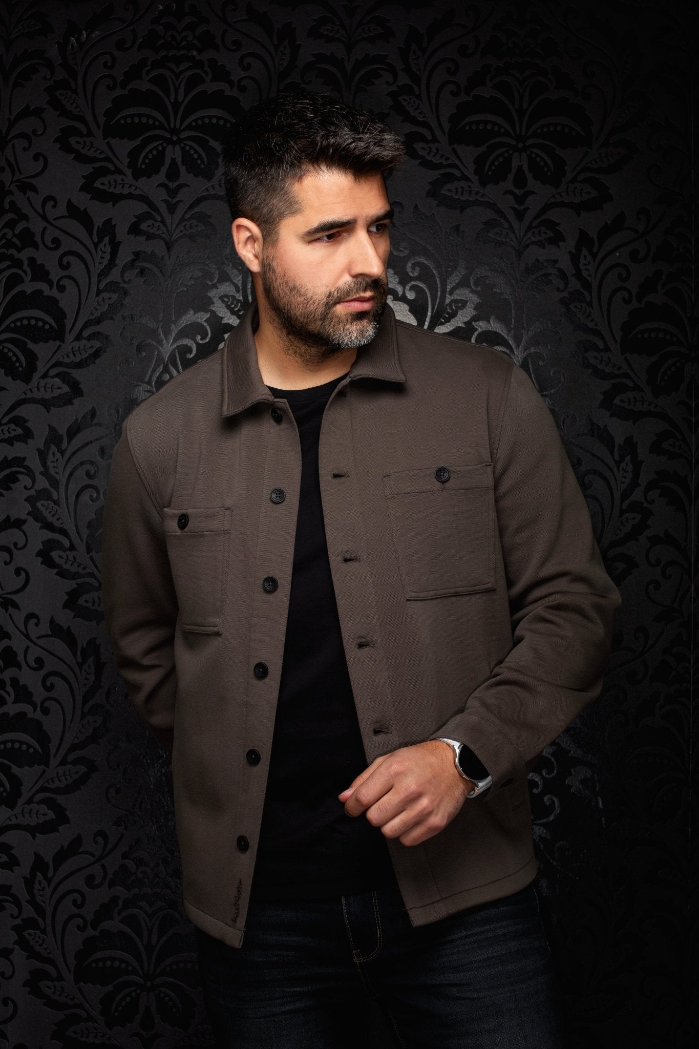 SURCHEMISE | BRIAN, Taupe - AU NOIR
