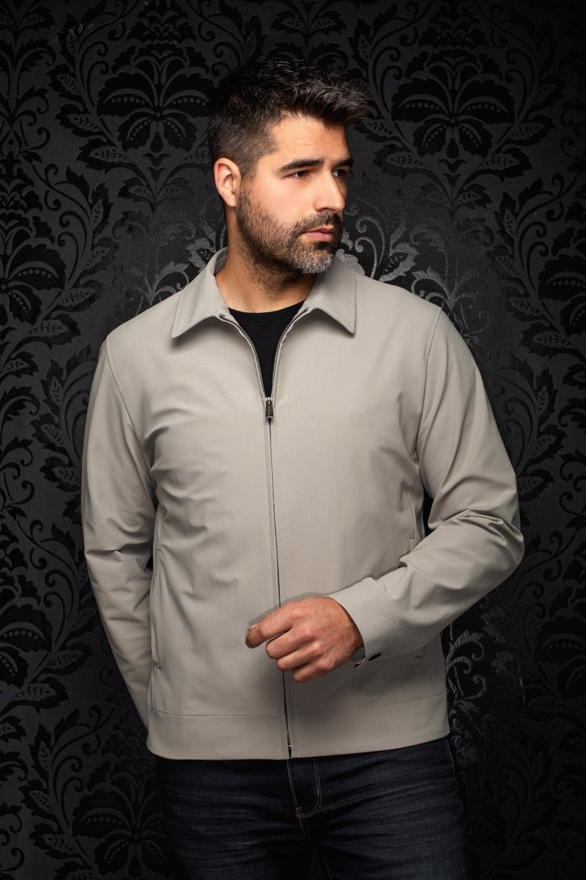 Veste Bomber | LIMAO-VETTEL, Khaki - AU NOIR