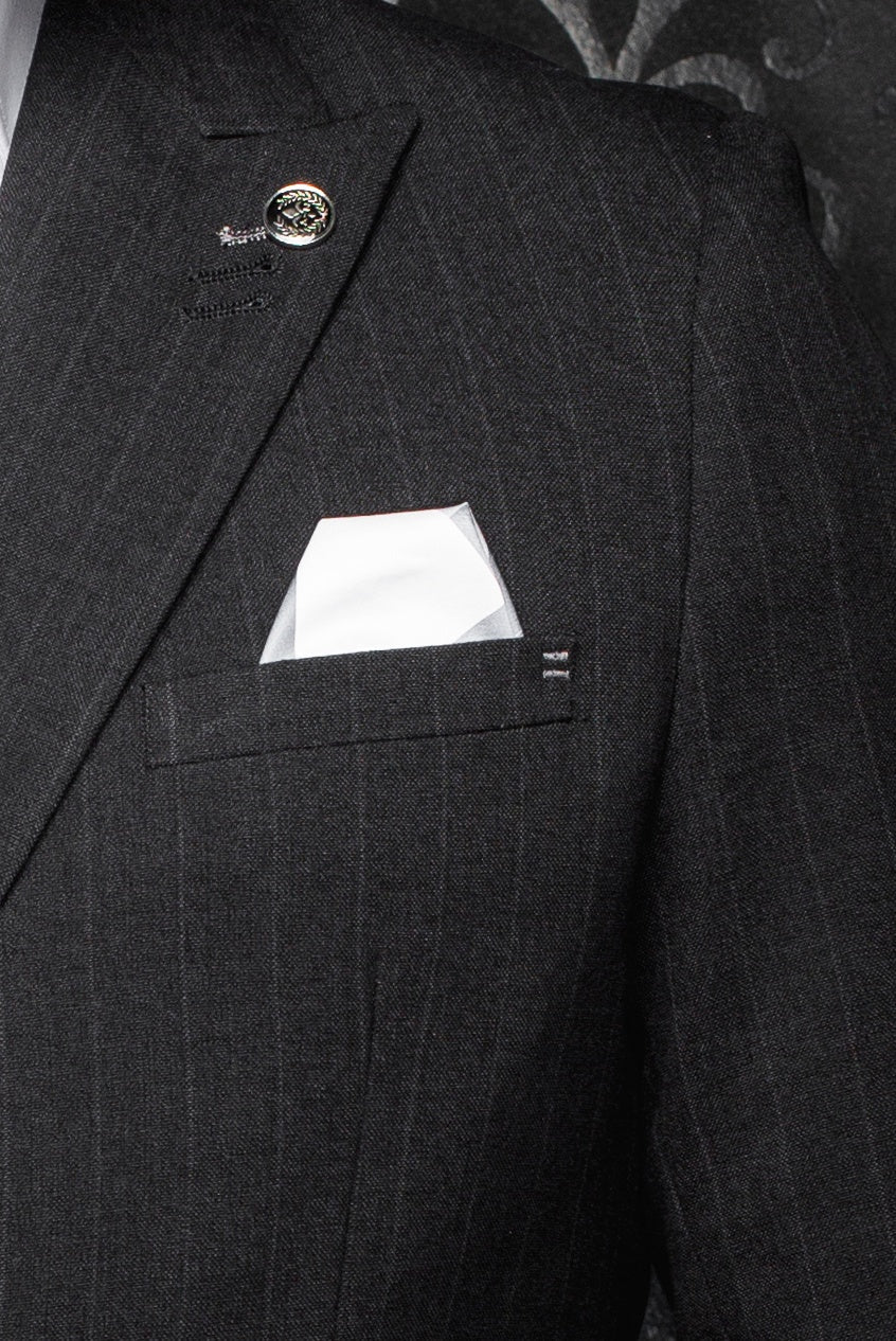VESTON DOUBLE BOUTONNAGE | BOMER, Black - AU NOIR