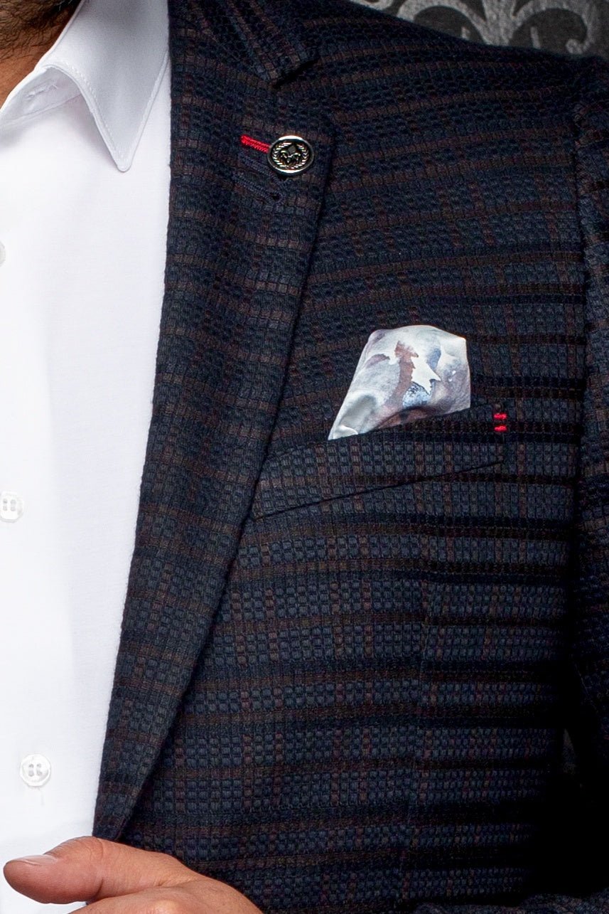 VESTON | ELBA, Navy Brown - AU NOIR