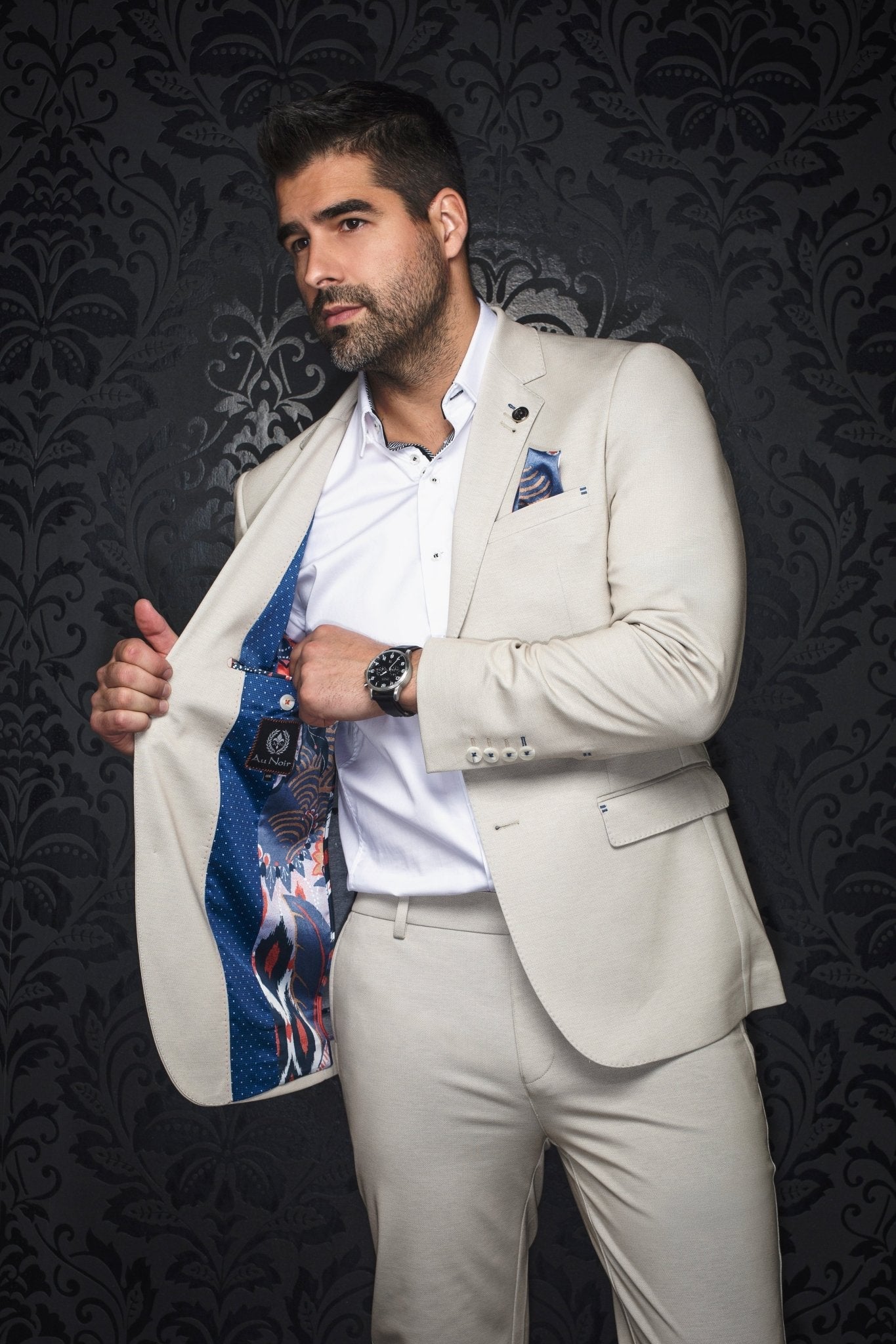 VESTON | GLOVER, Stone - AU NOIR