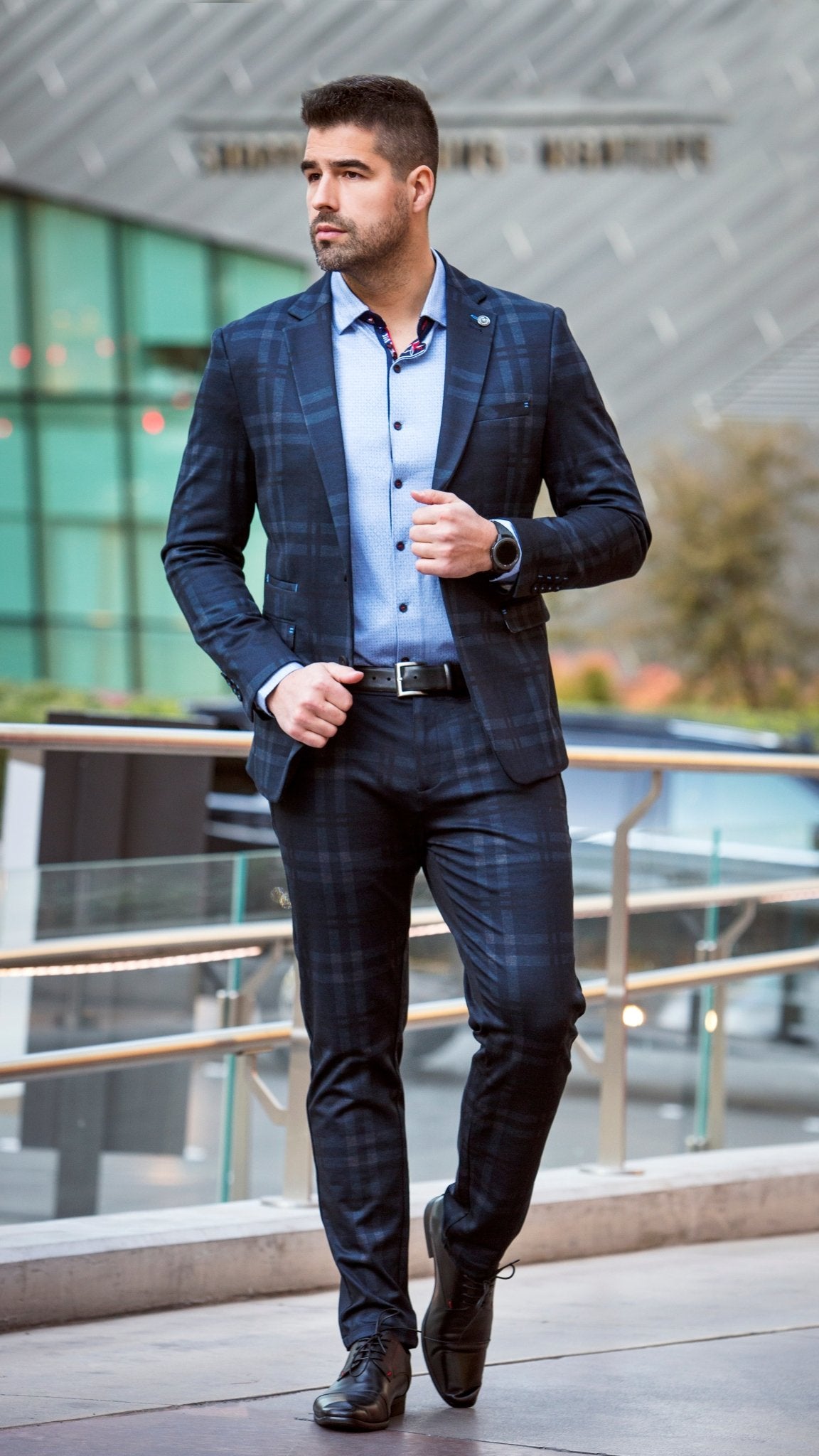 Veston | LEONARDO, navy - AU NOIR