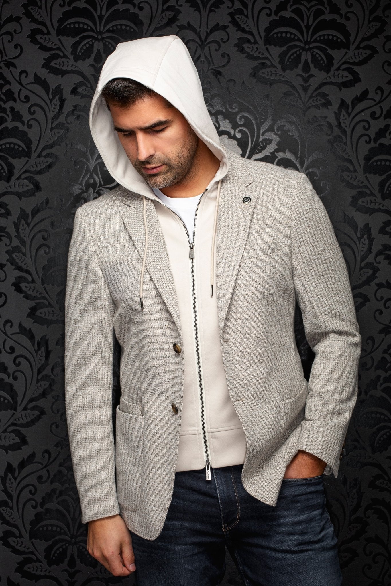 VESTON | NOAH - HOOD, Beige - AU NOIR
