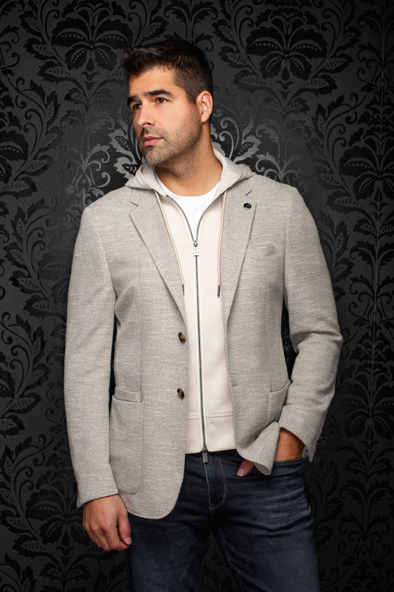 VESTON | NOAH - HOOD, Beige - AU NOIR
