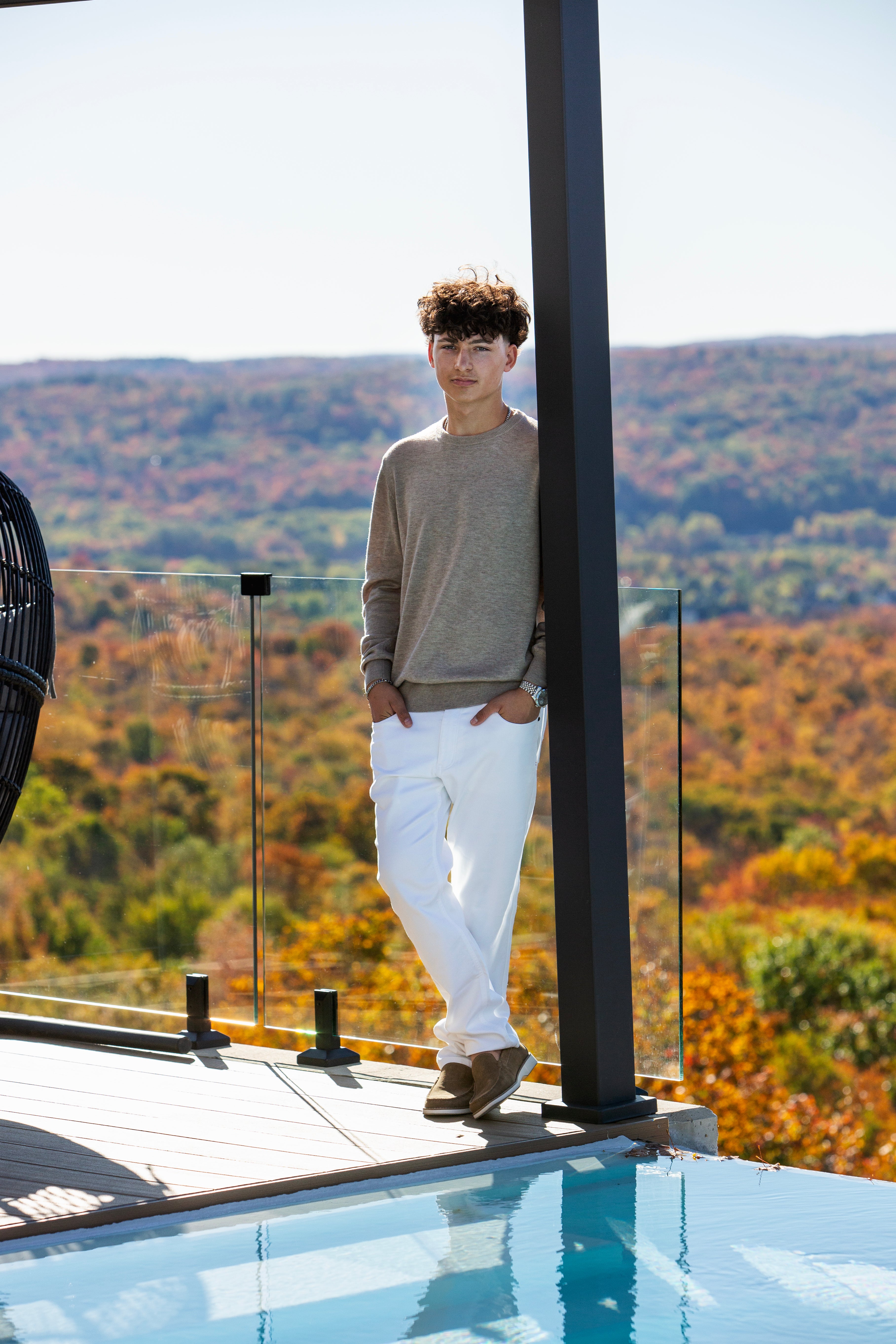 CHANDAIL EN LAINE MÉRINOS |  MARINI, taupe