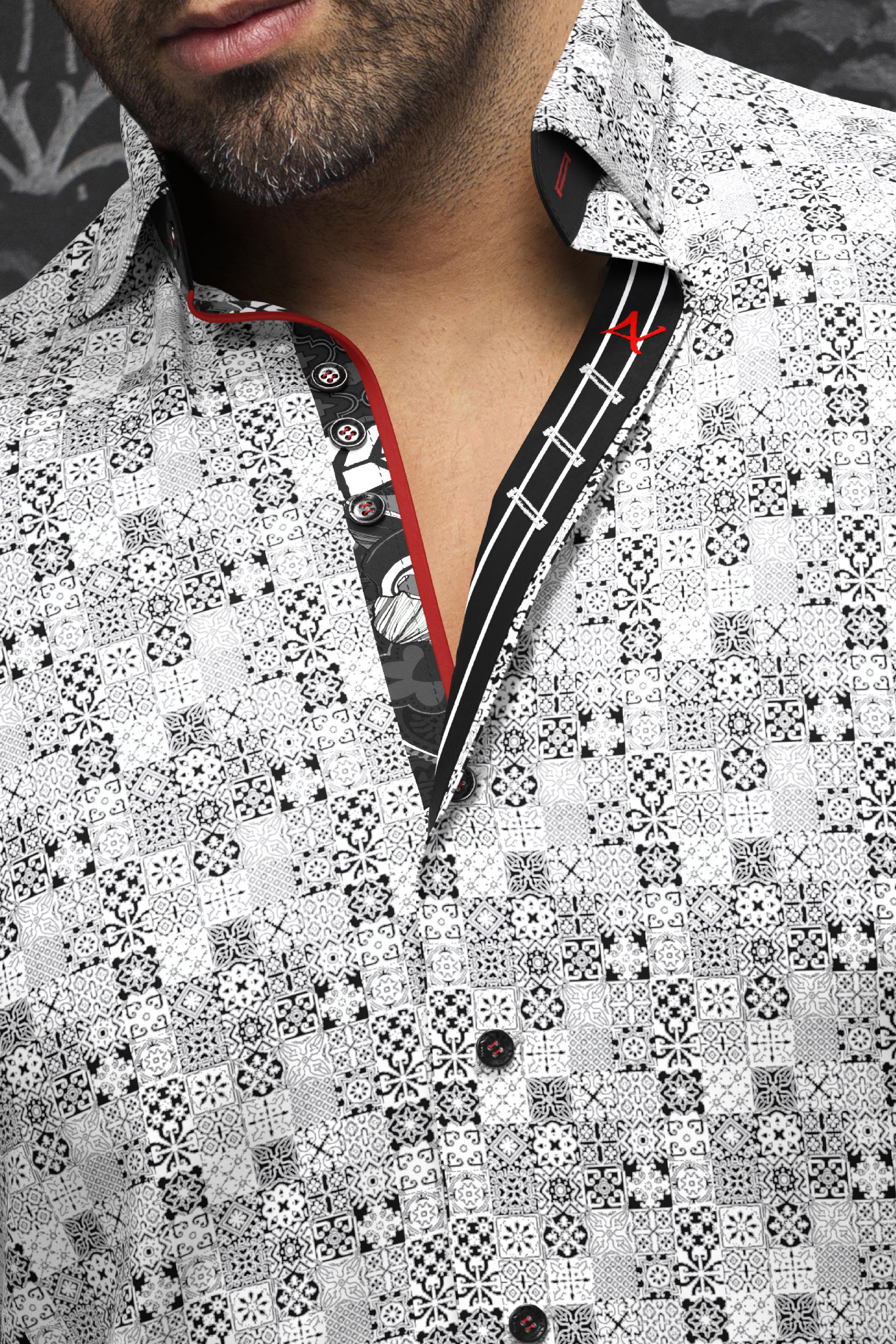 CHEMISE | SOLLOZZO, White Black