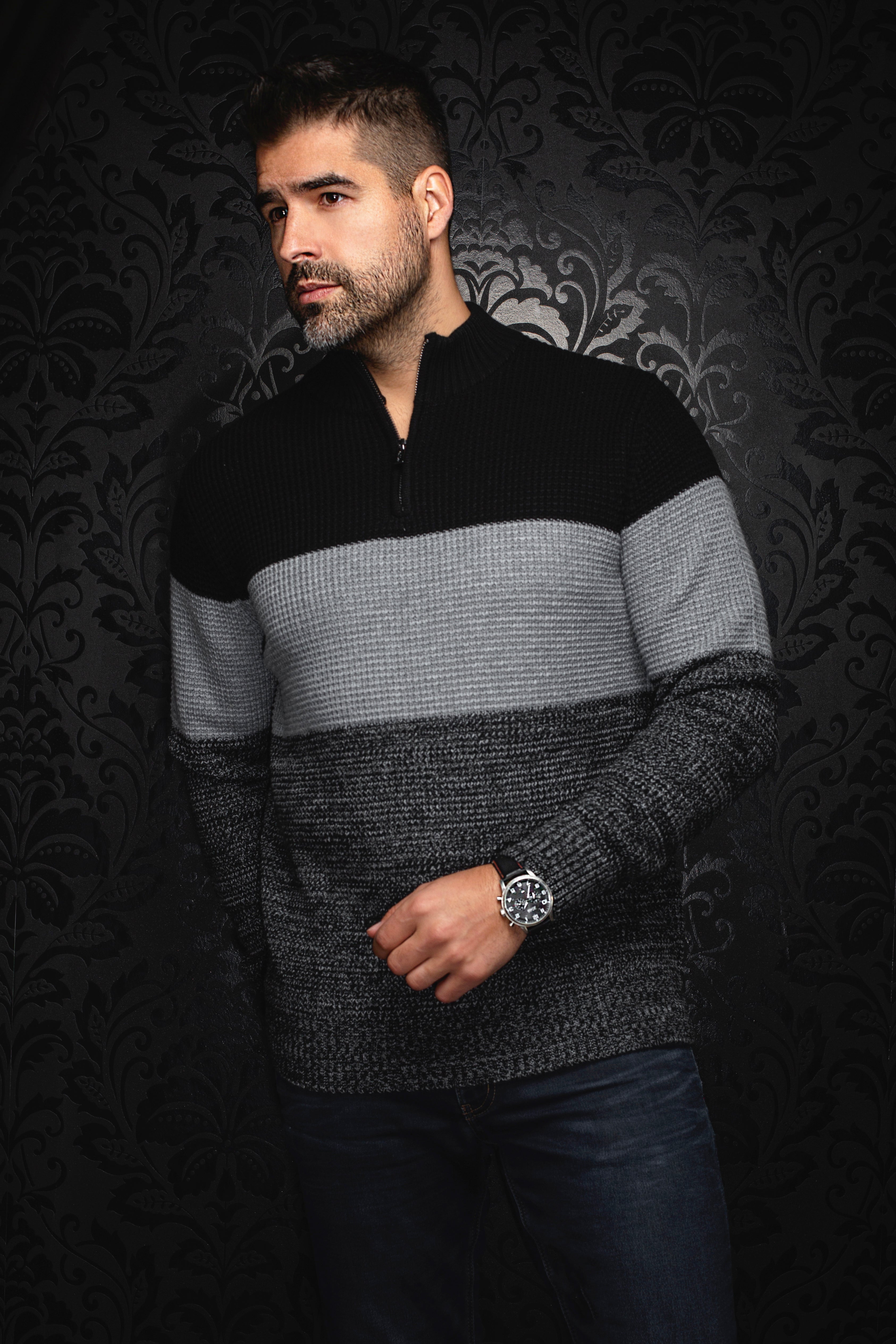 CHANDAIL EN LAINE MÉRINOS | DALVIK, Black