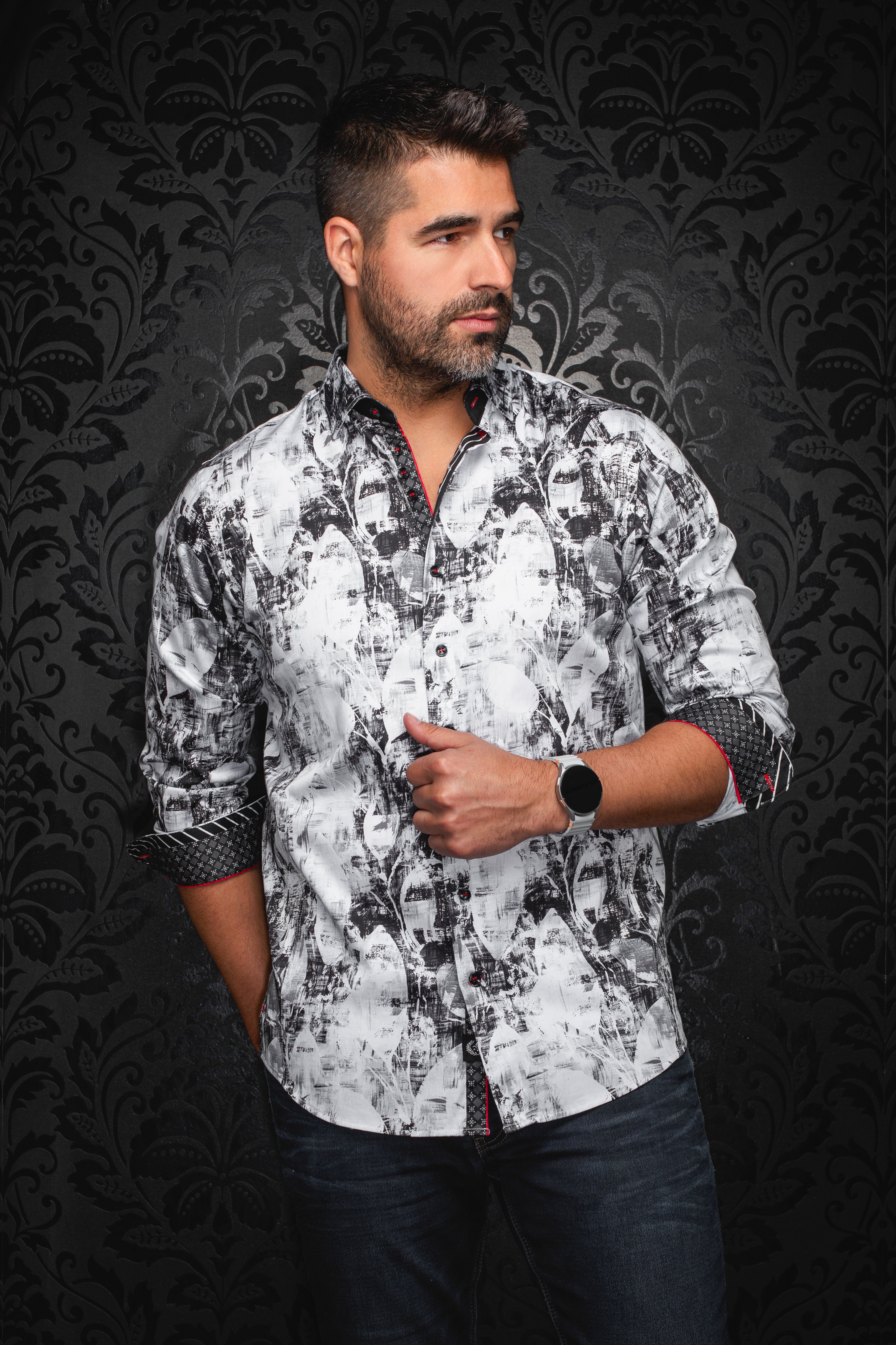 CHEMISE | JASPER, White Black
