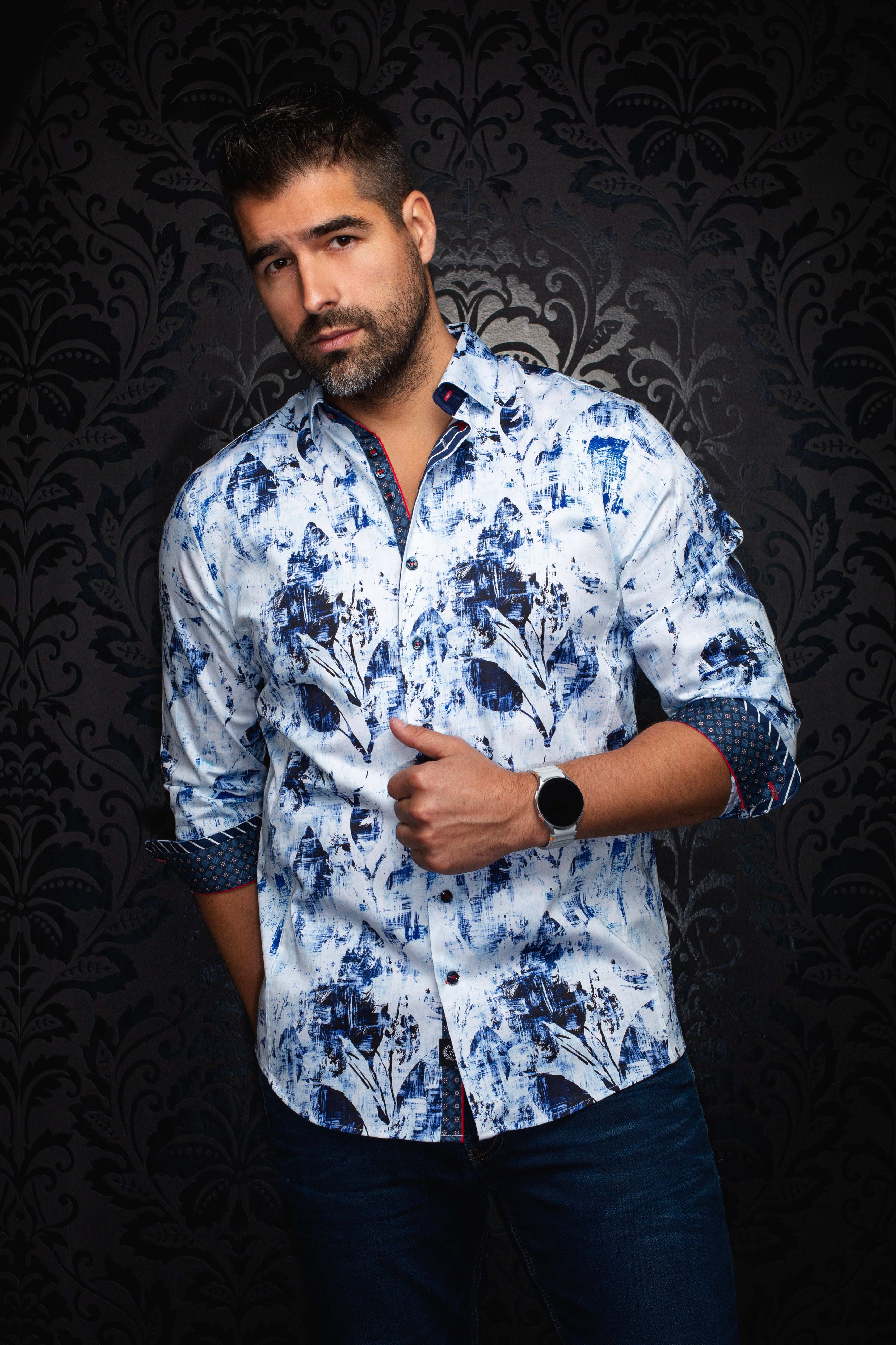 CHEMISE | JASPER, White blue