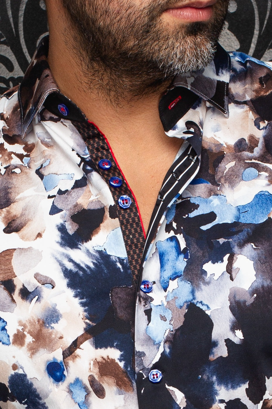 CHEMISE | MAGNUS, Blue Brown