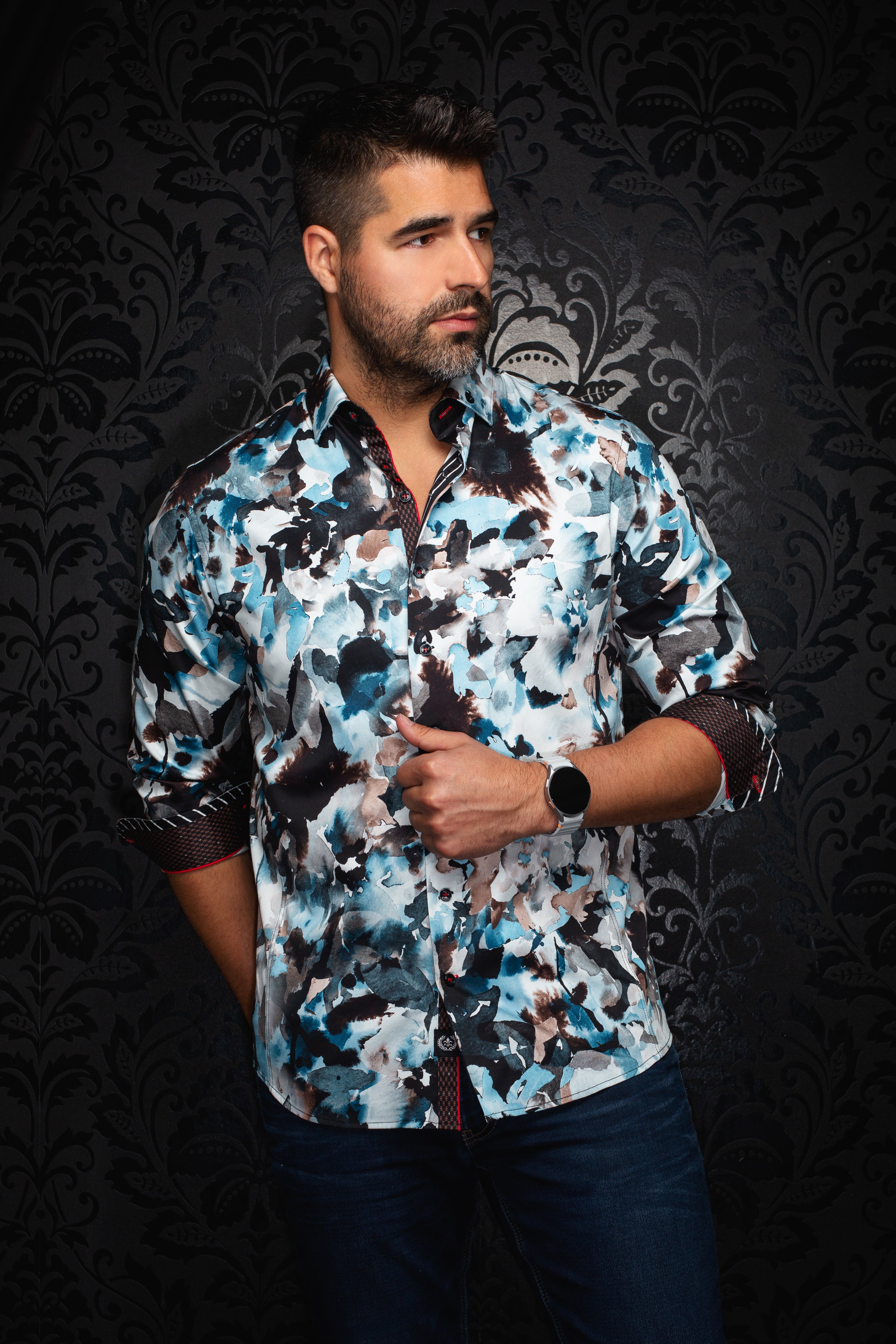 CHEMISE | MAGNUS, Turquoise