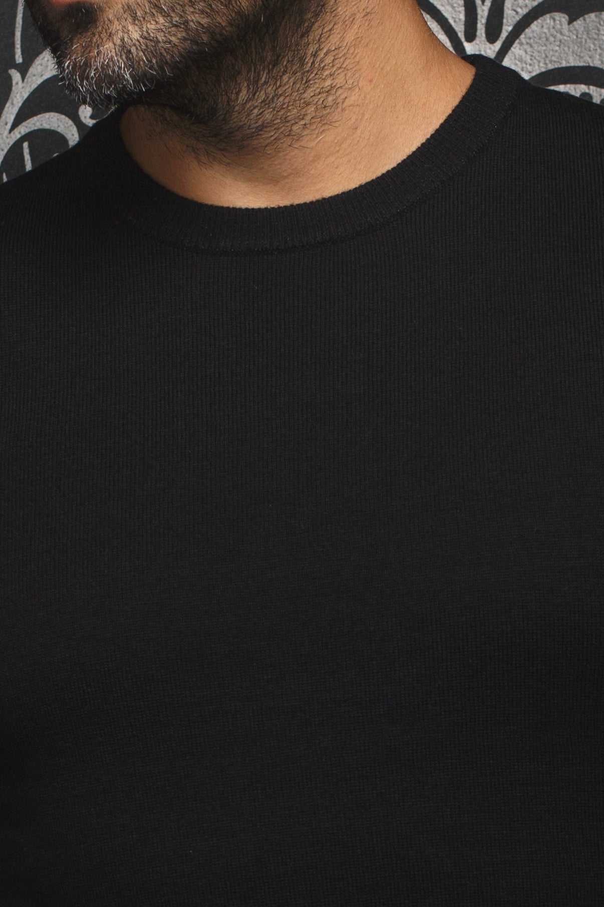 CHANDAIL EN LAINE MÉRINOS |  MARINI, black