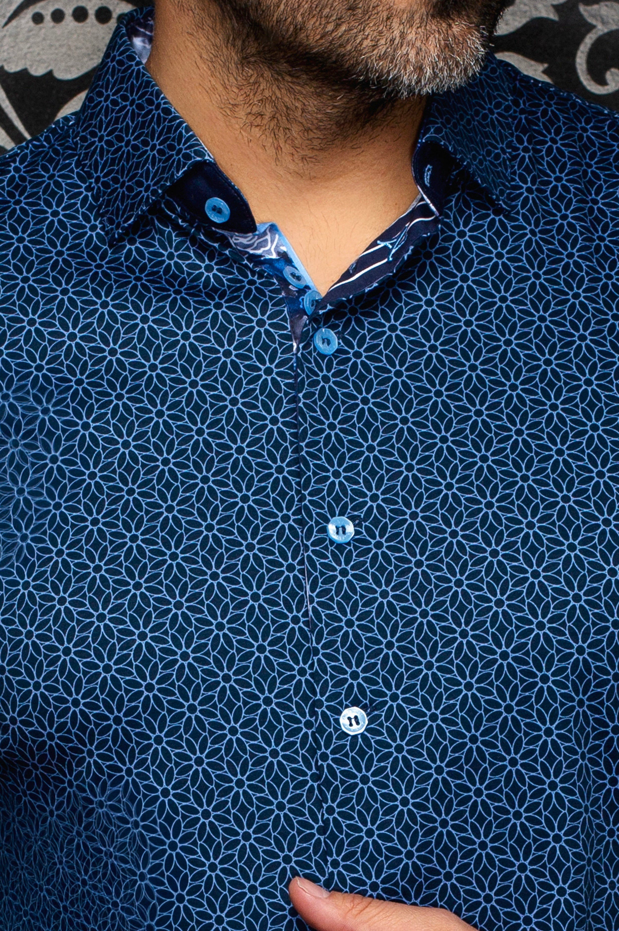 CHEMISE | NELUMBO, Navy