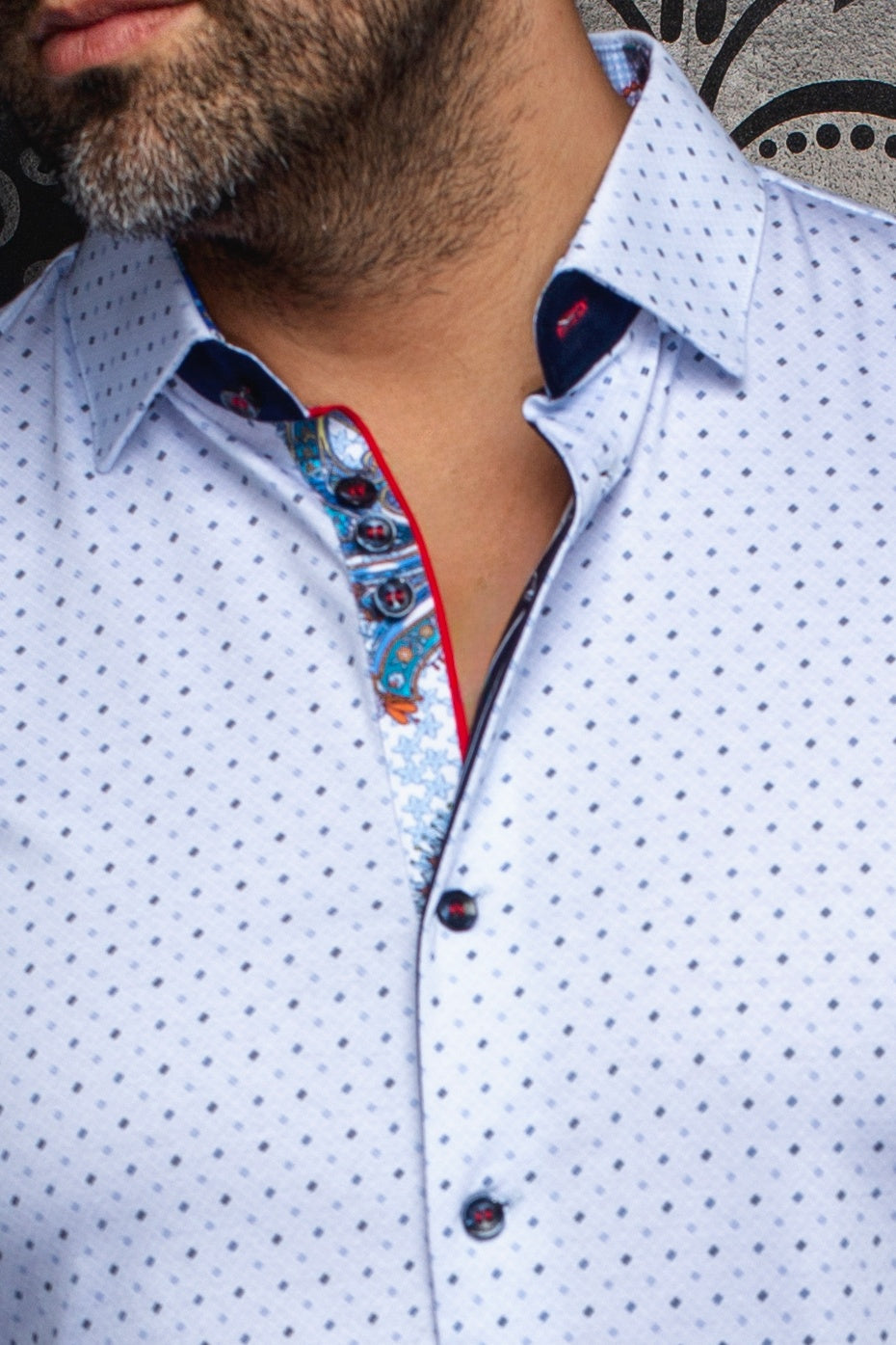 CHEMISE | OPTIMUS, White Blue