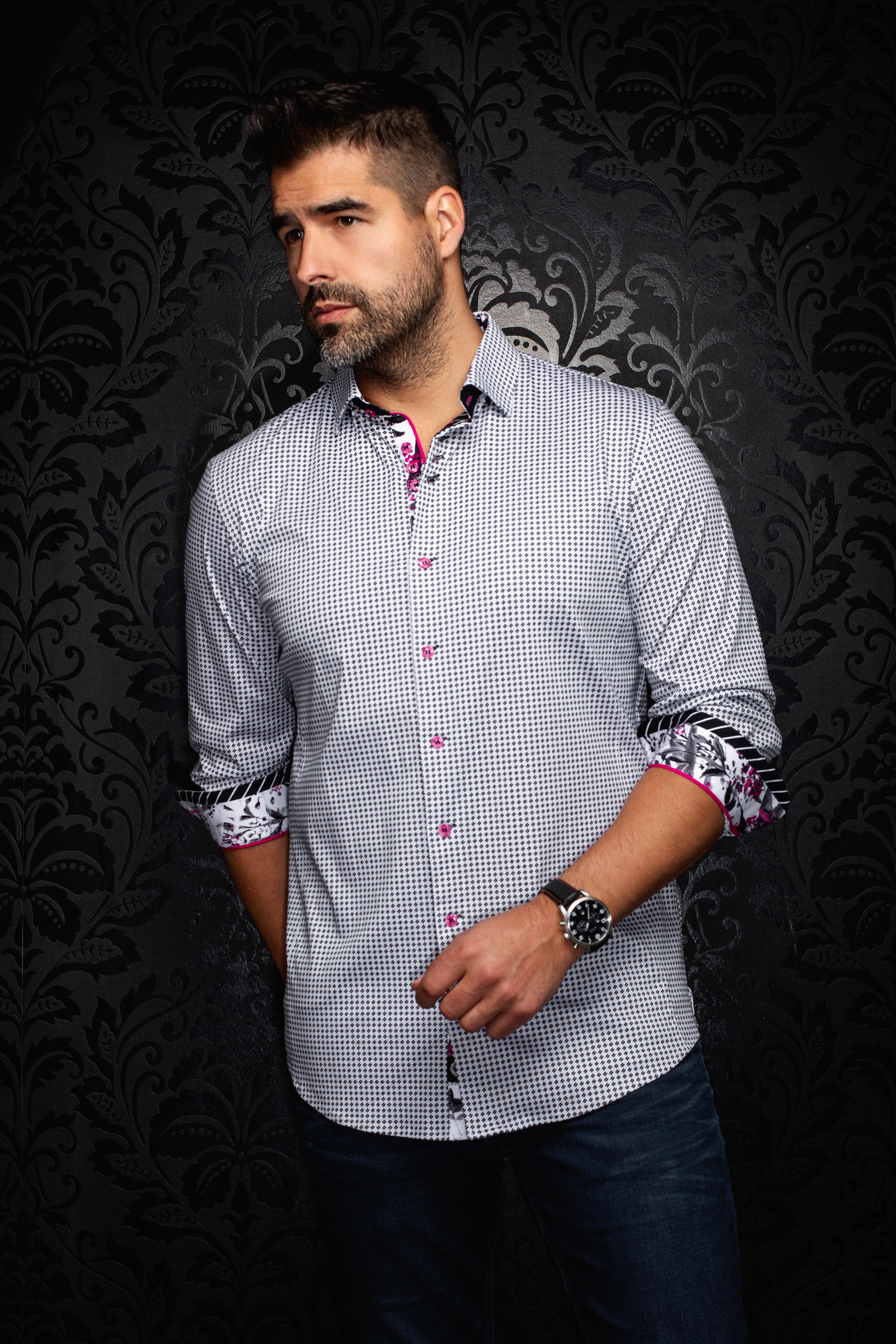 CHEMISE | POLGAR, Black Grey