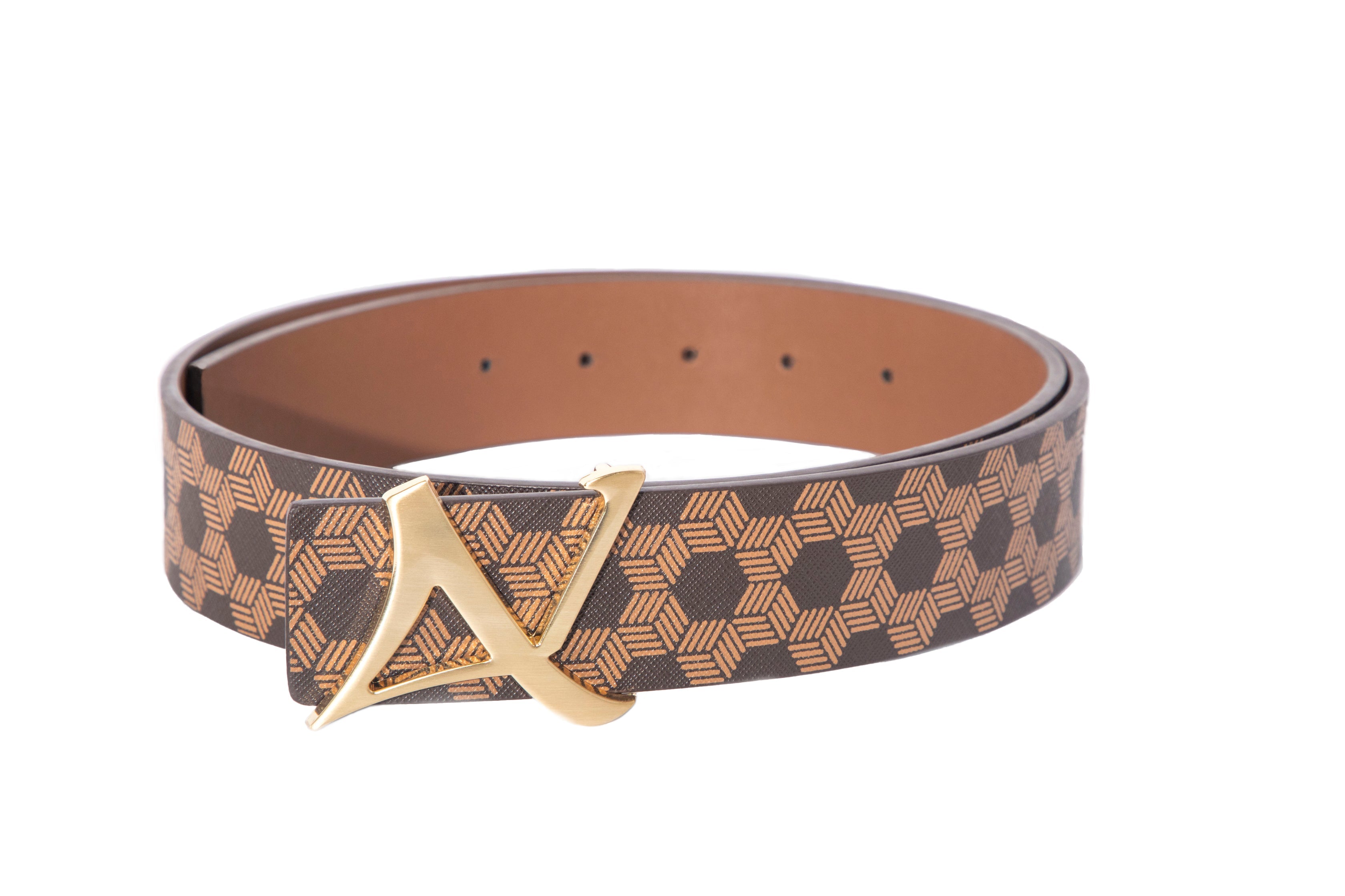 CEINTURE RÉVERSIBLE | SHELBY GOLD, brun