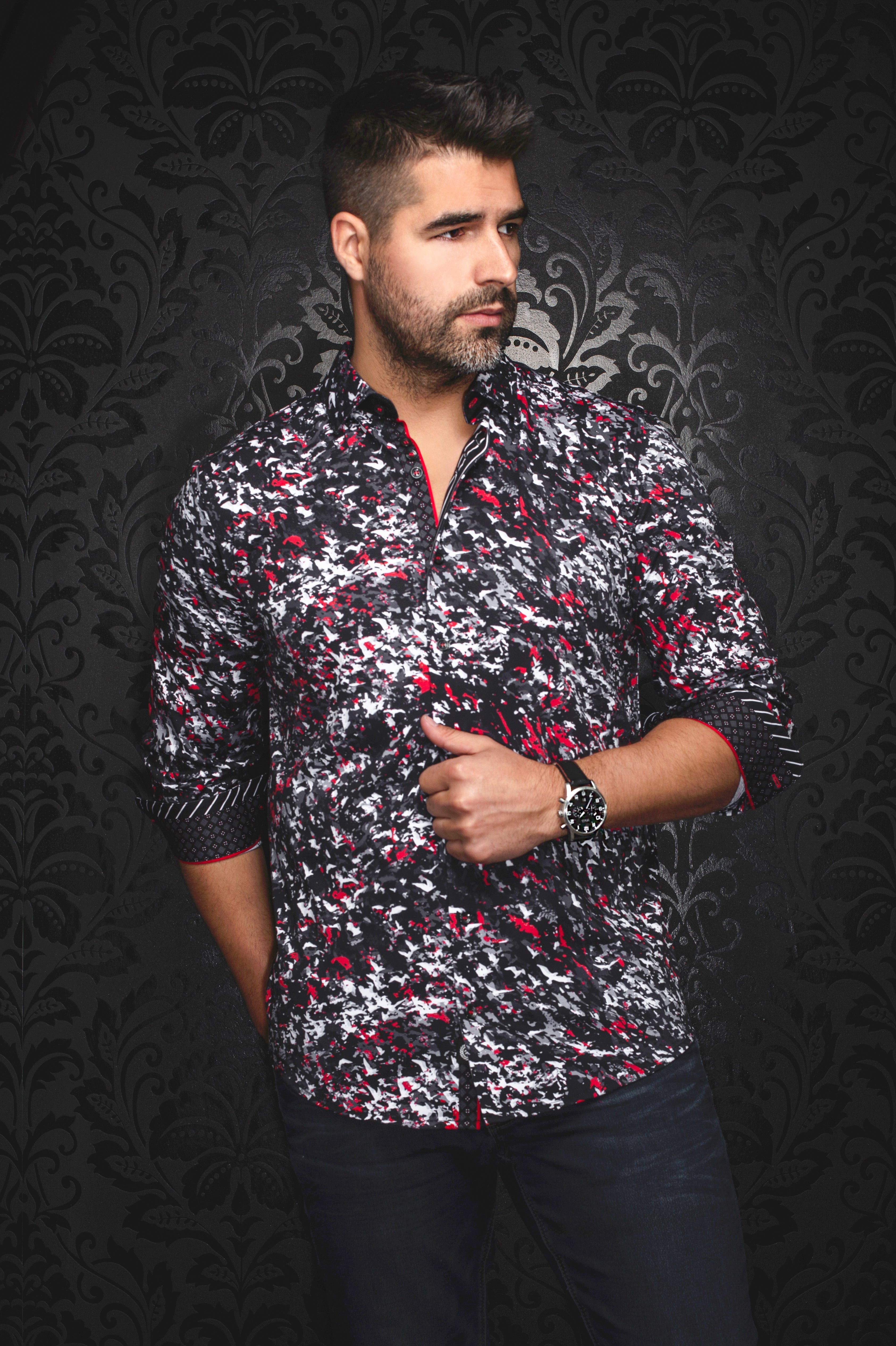 CHEMISE | SORAN, Black Red