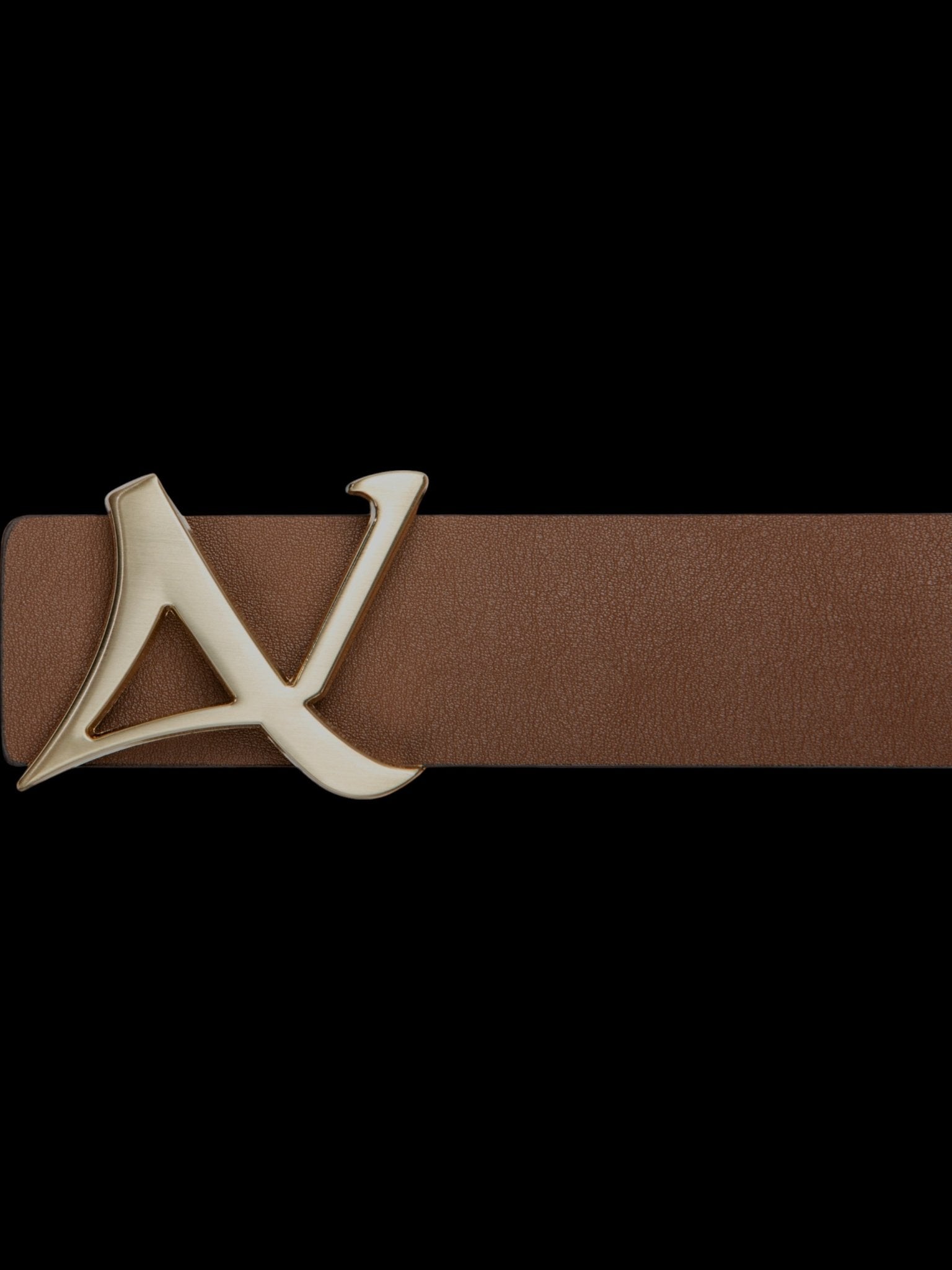 CEINTURE RÉVERSIBLE | SHELBY GOLD, brun - AU NOIR