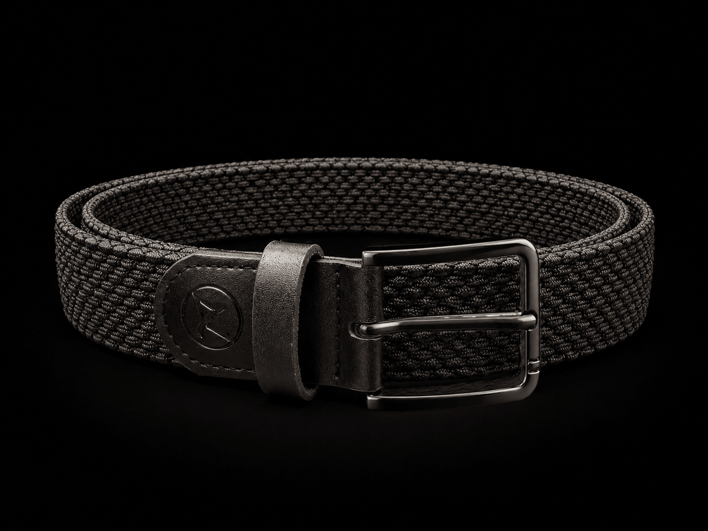 CEINTURE TRESSÉE | MANGUSTA BLACK GUNMETAL - AU NOIR