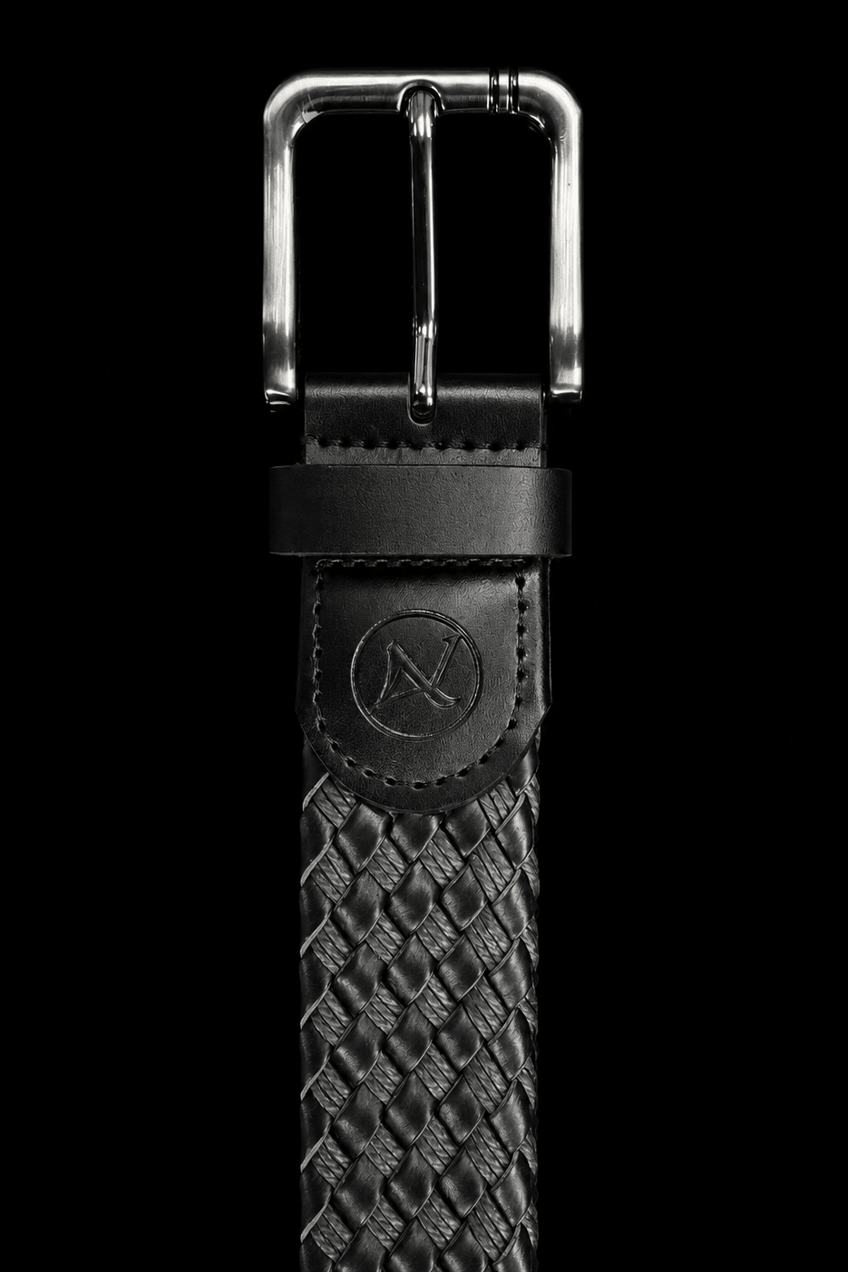 CEINTURE TRESSÉE | PANTERA, BLACK GUNMETAL - AU NOIR