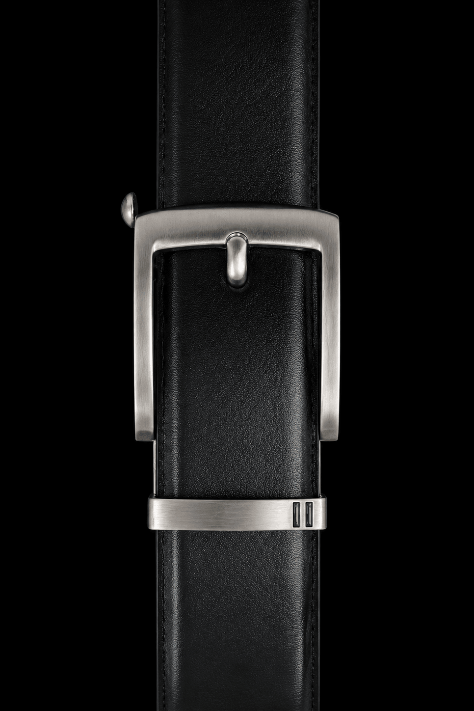 CEINTURE TRESSÉE | VALLELUNGA, BLACK BRUSHED NICKEL - AU NOIR
