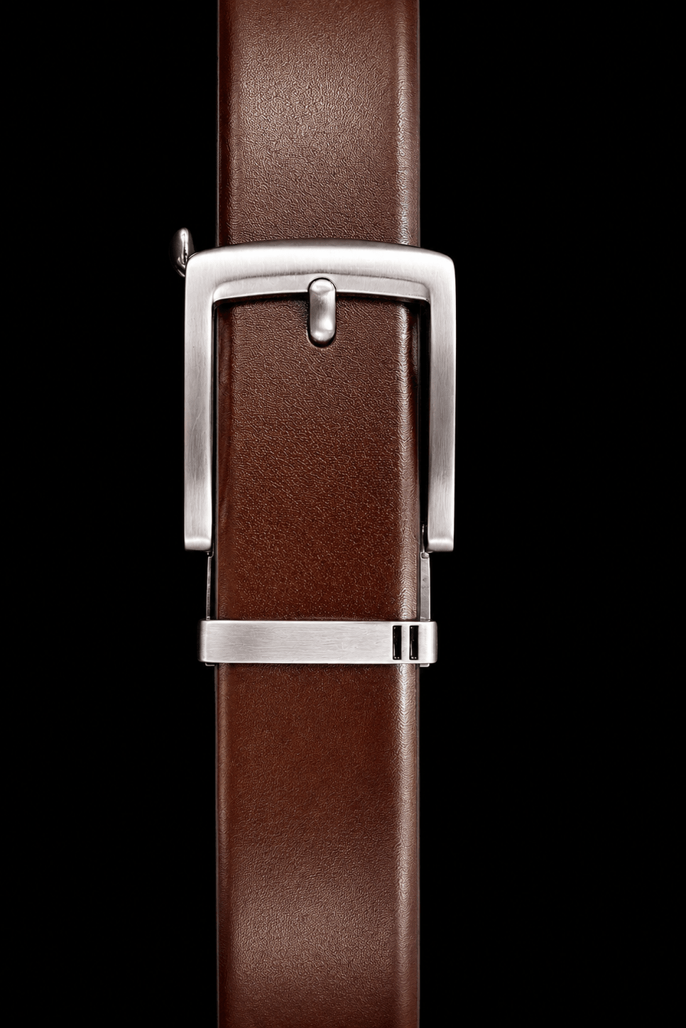 CEINTURE TRESSÉE | VALLELUNGA, BROWN BRUSHED NICKEL - AU NOIR