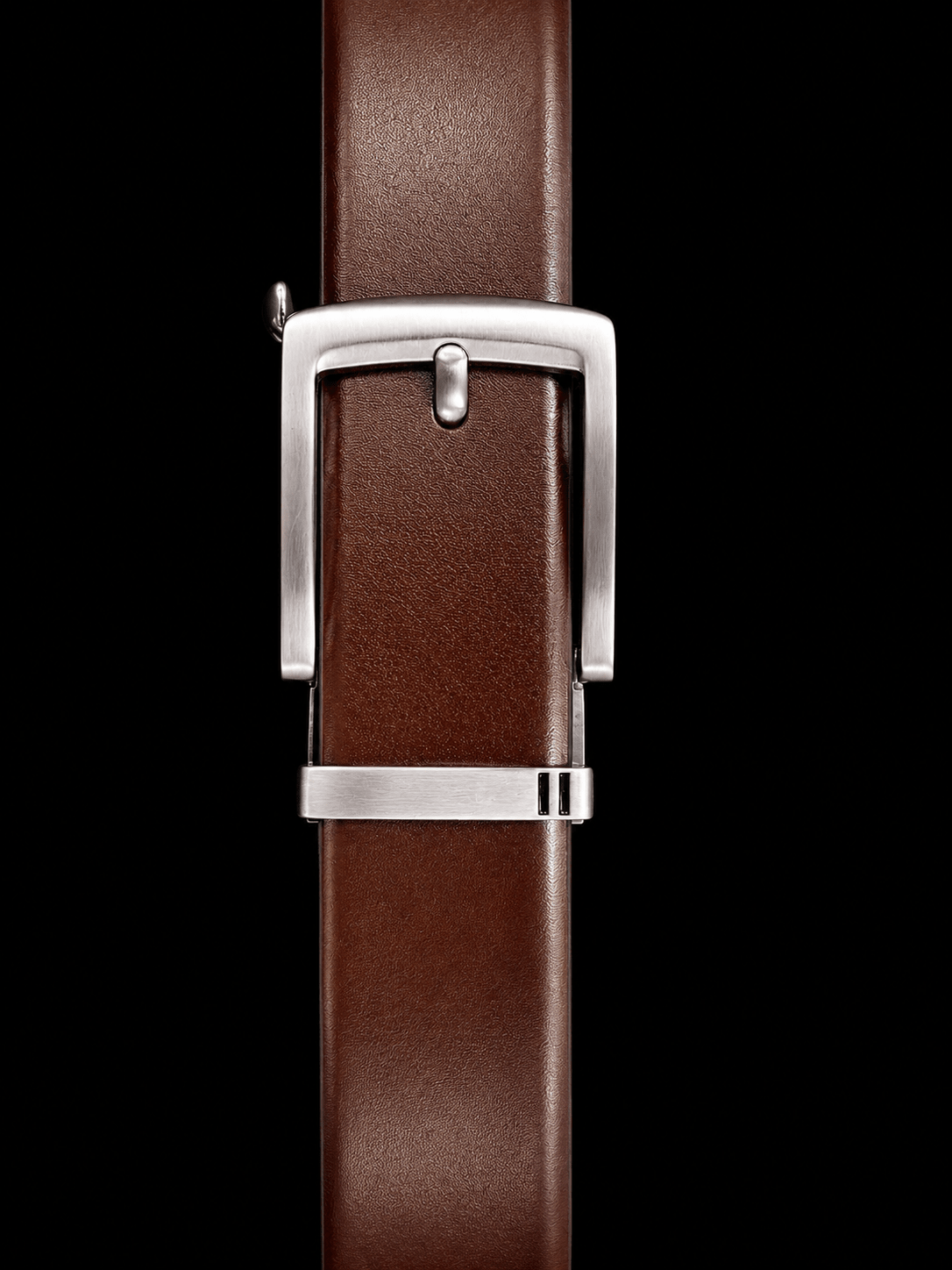 CEINTURE TRESSÉE | VALLELUNGA, BROWN BRUSHED NICKEL - AU NOIR