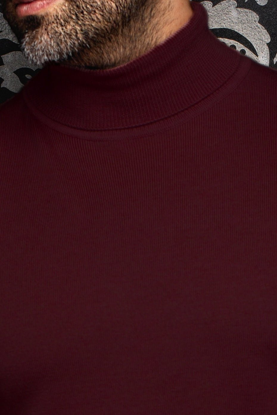 CHANDAIL EN LAINE MÉRINOS | ARKANES, Cabernet - AU NOIR