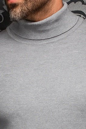 CHANDAIL EN LAINE MÉRINOS | ARKANES, Light Grey - AU NOIR