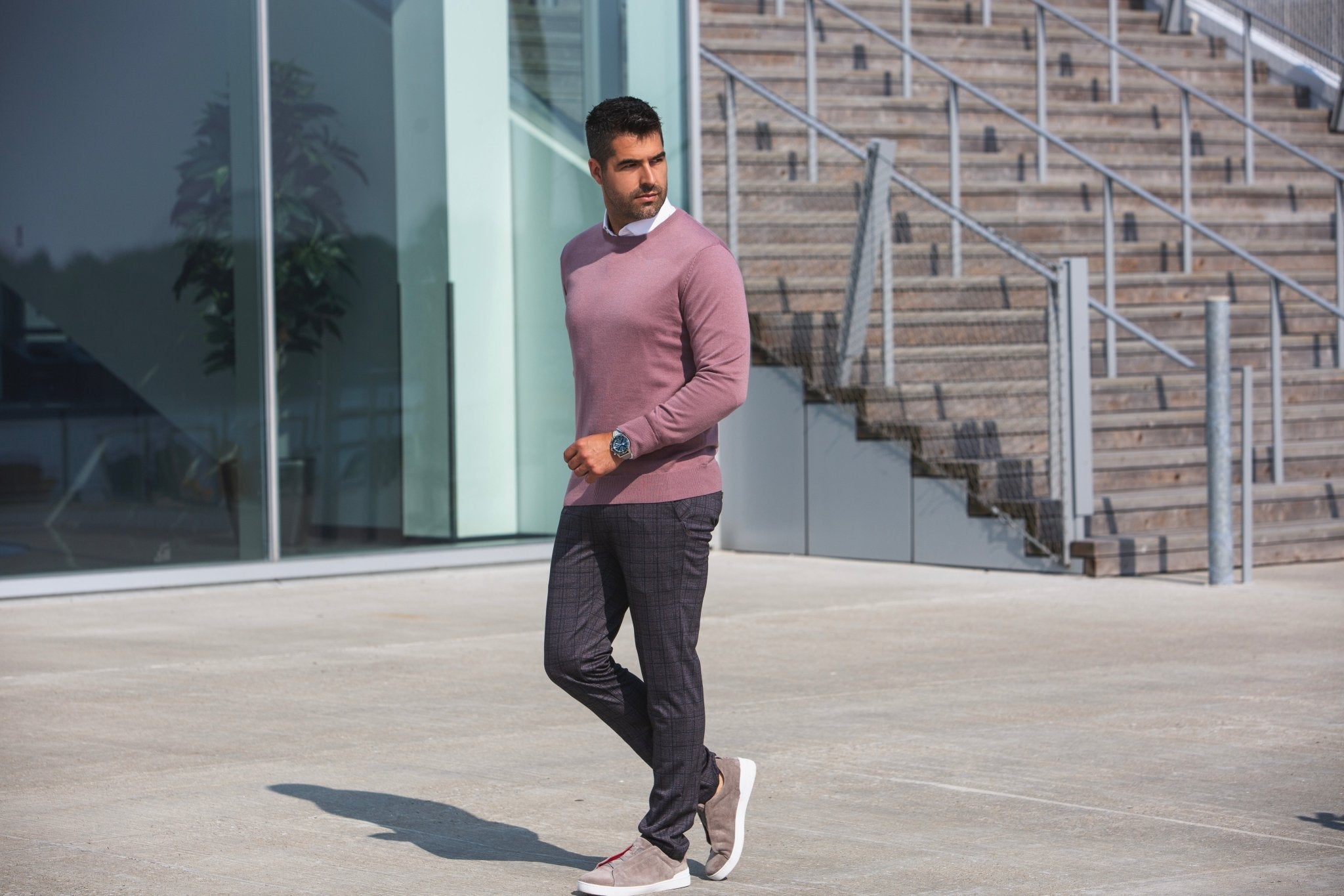 CHANDAIL EN LAINE MÉRINOS | MARINI, ROSEWOOD - AU NOIR