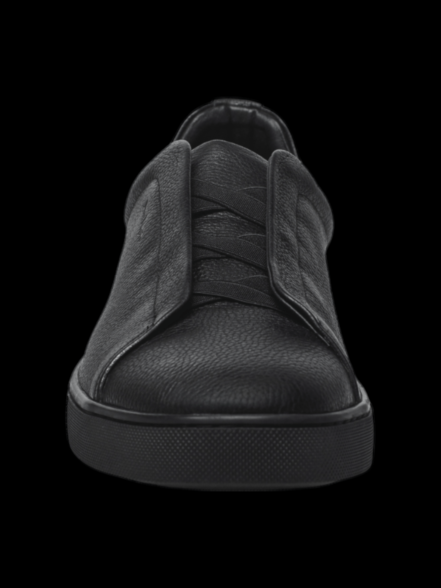 CHAUSSURE CUIRE SLIP - ON | HOLDEN, Black - AU NOIR