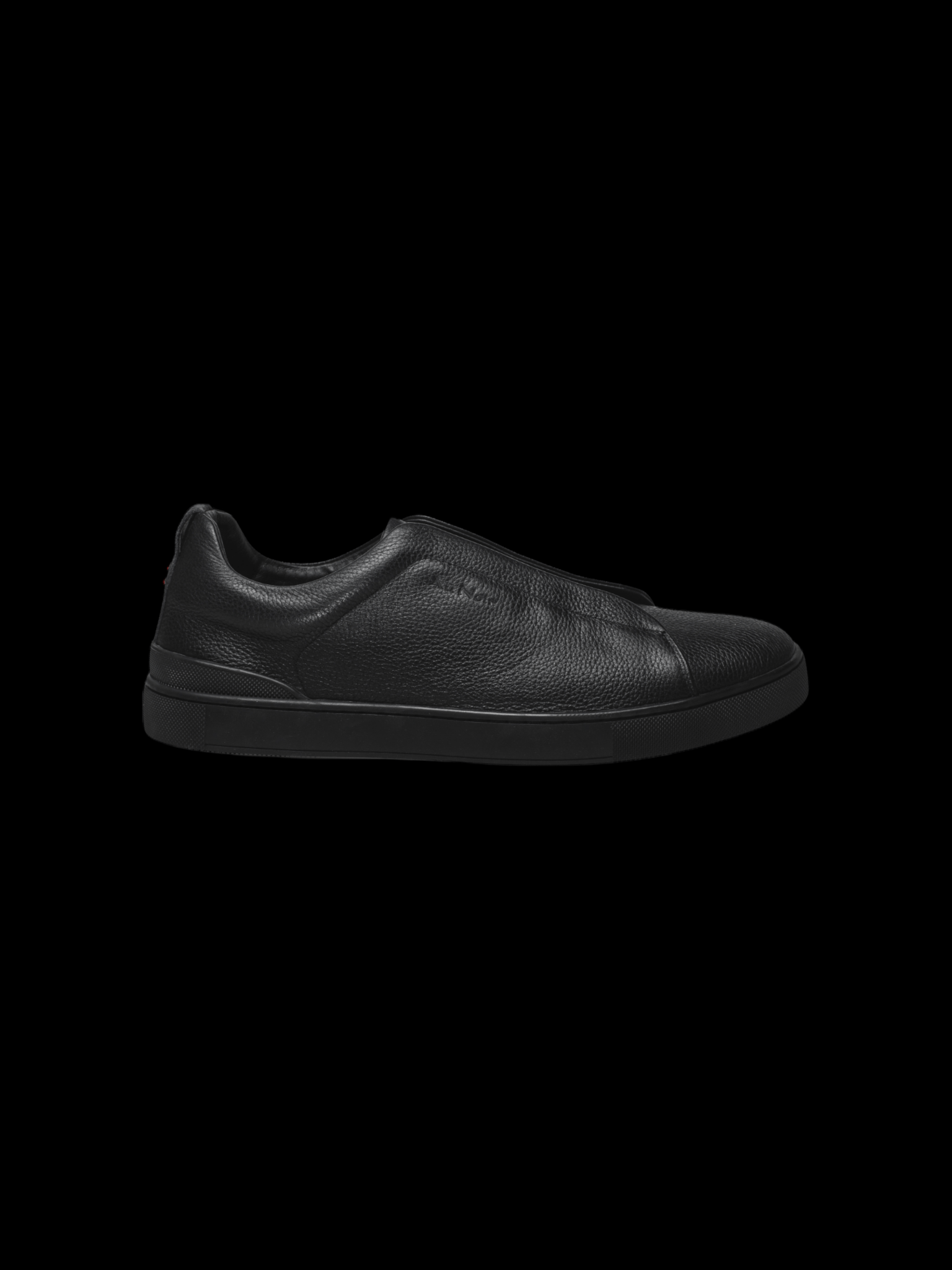 CHAUSSURE CUIRE SLIP - ON | HOLDEN, Black - AU NOIR