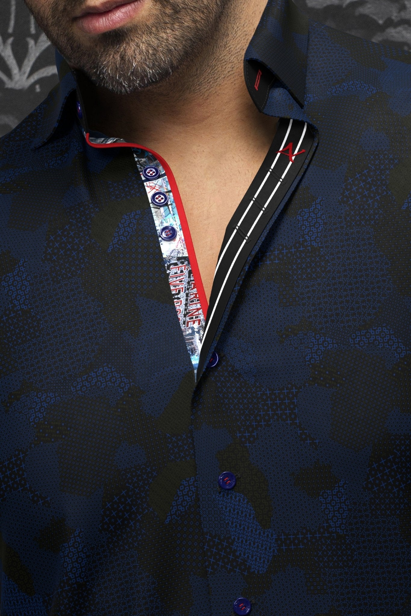 CHEMISE | ABRAHAM, Black Royal - AU NOIR