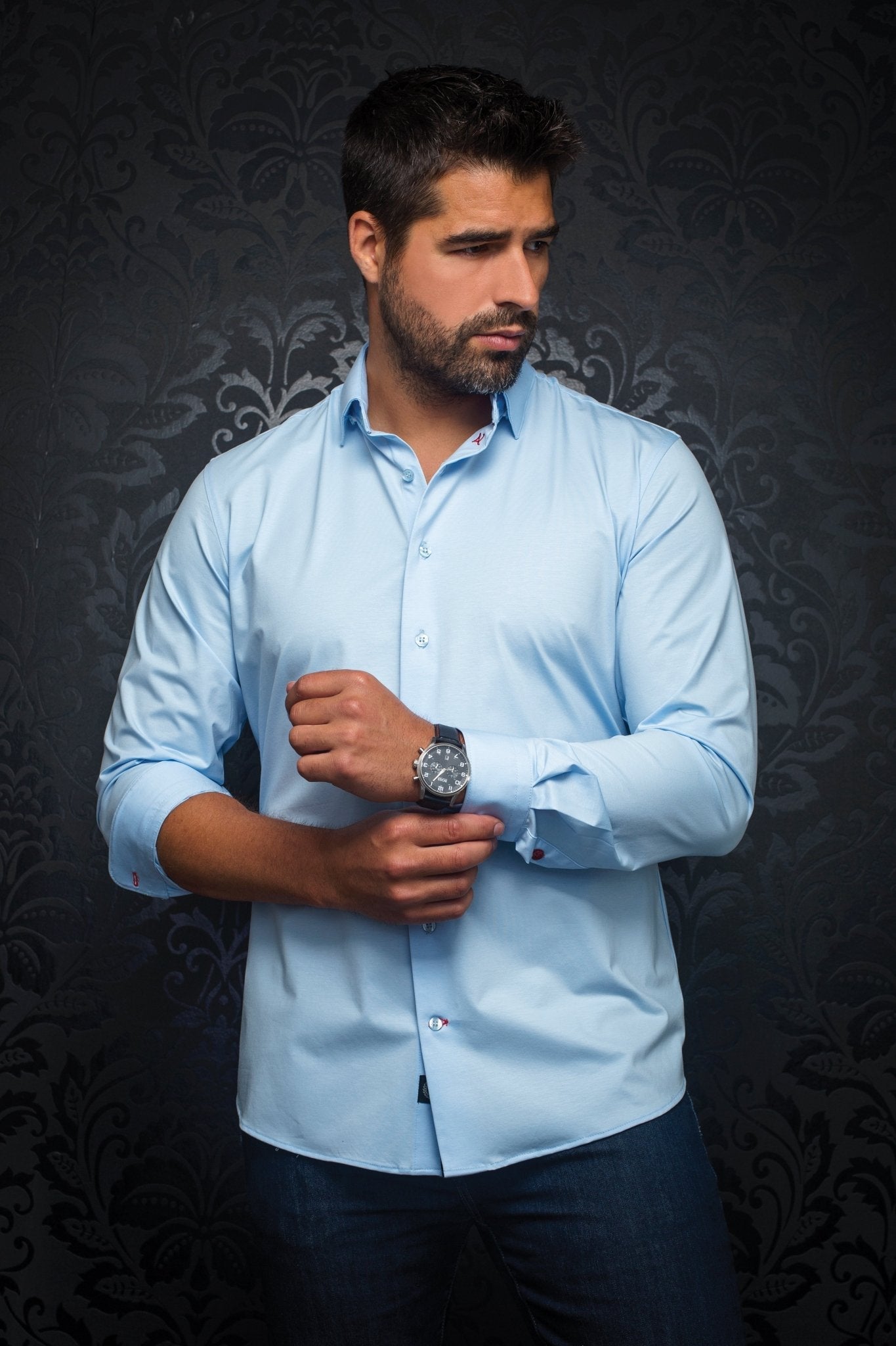 CHEMISE | ALEXANDER-SLD, Light-Blue - AU NOIR