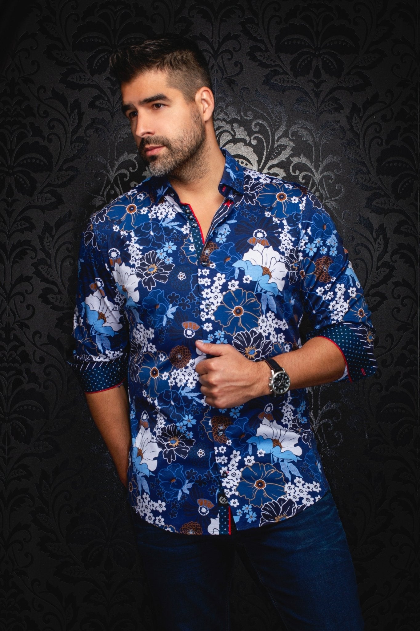 CHEMISE | AMBROSIA, Navy - AU NOIR