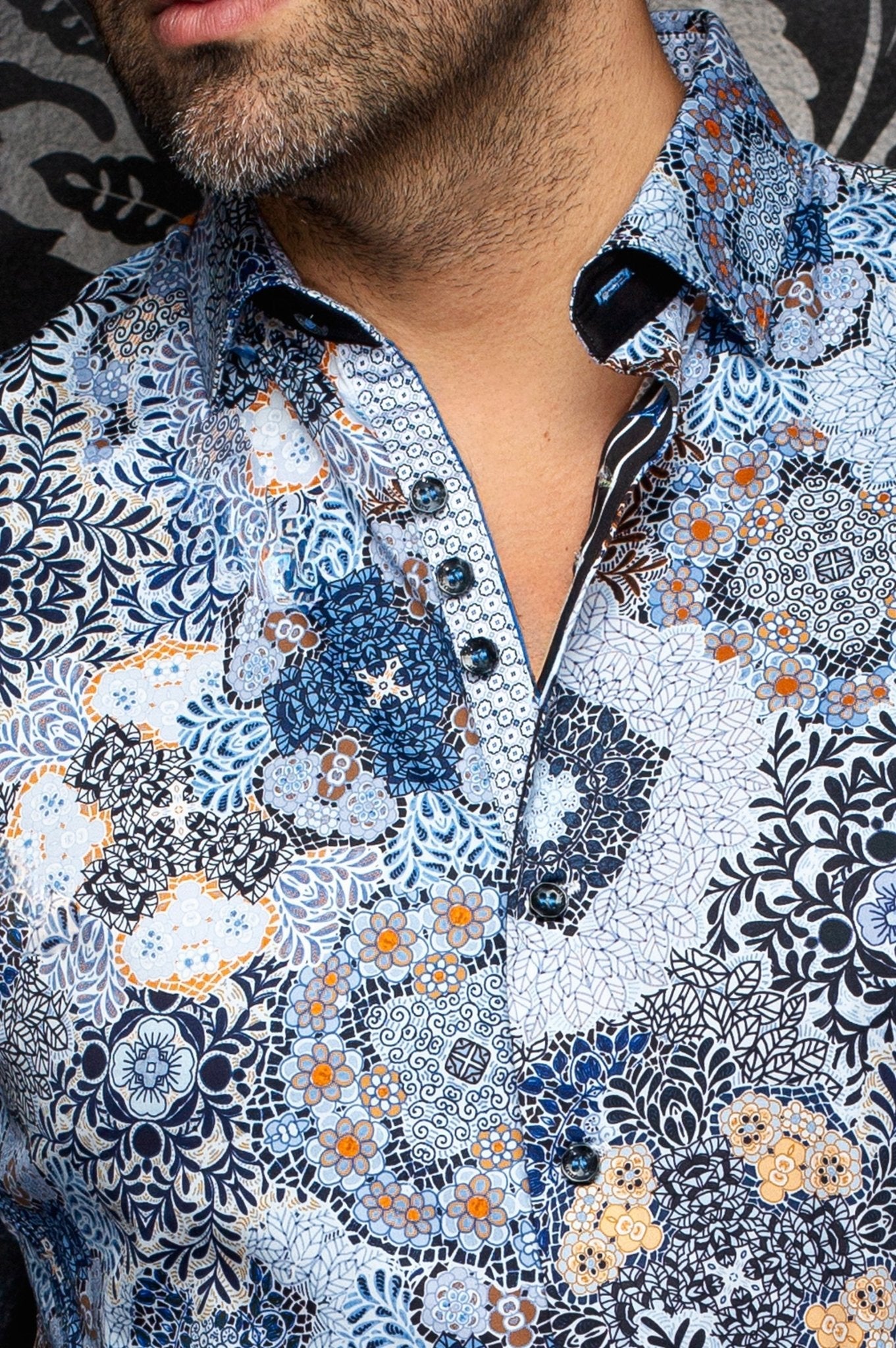 CHEMISE | ASHAR, Blue - AU NOIR