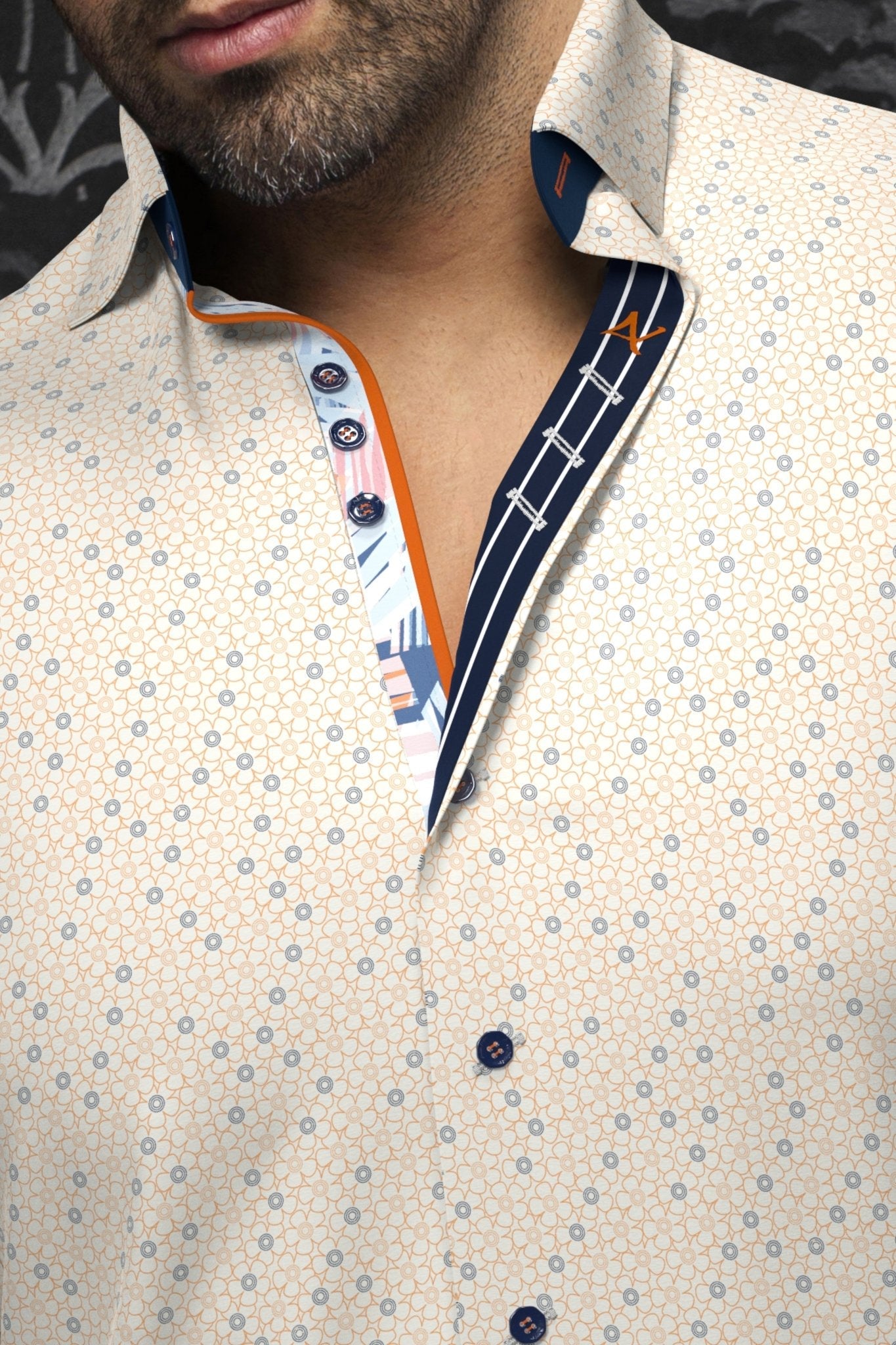 CHEMISE | ATLAS, Orange - AU NOIR