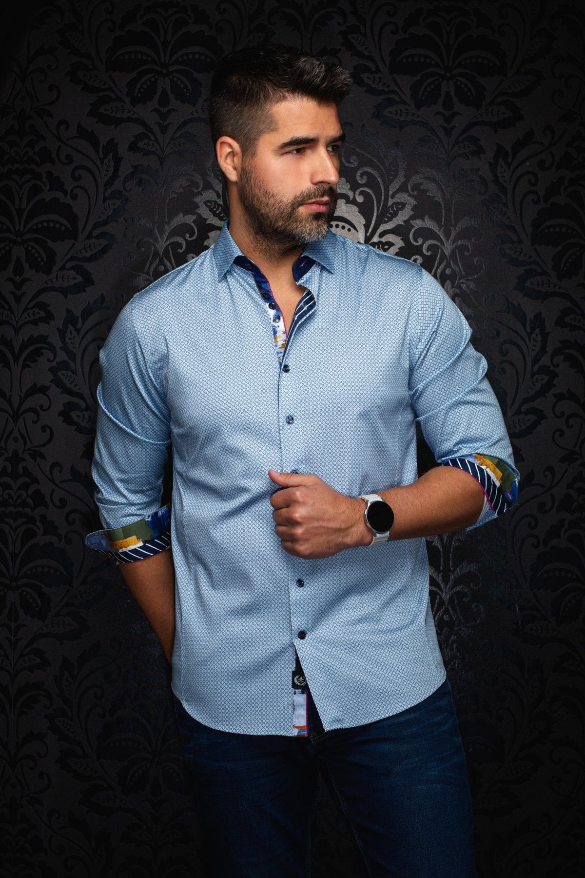 CHEMISE | BARRICADE, Light Blue - AU NOIR
