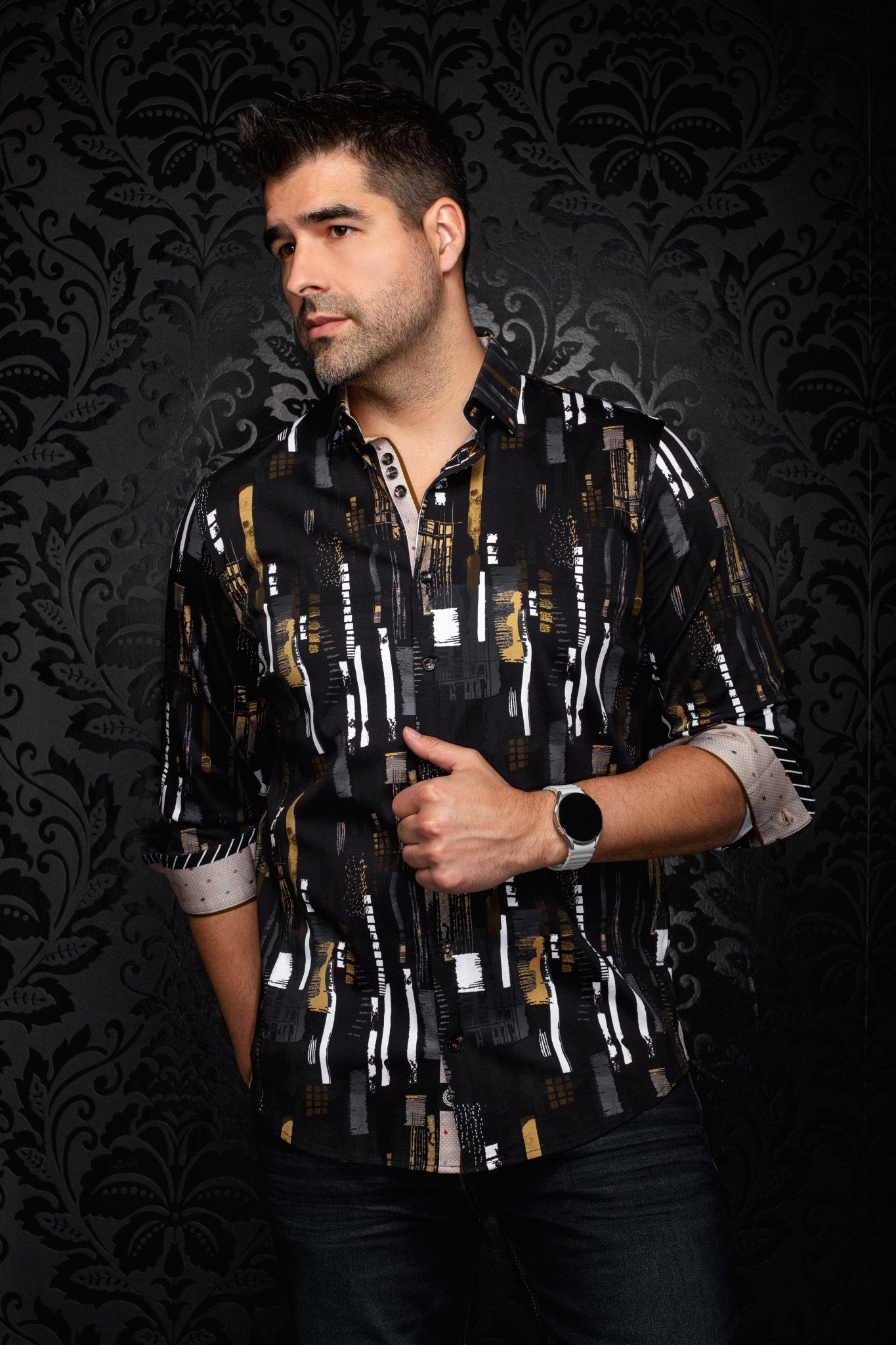 CHEMISE | BEAUMONT, Black Gold - AU NOIR