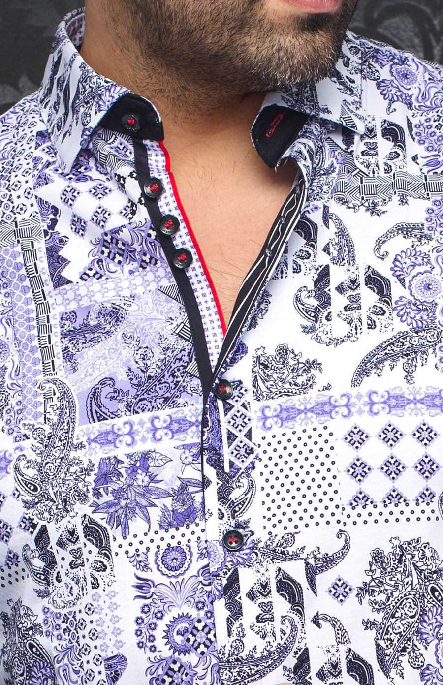 Chemise | BORNEO, Lavender - AU NOIR