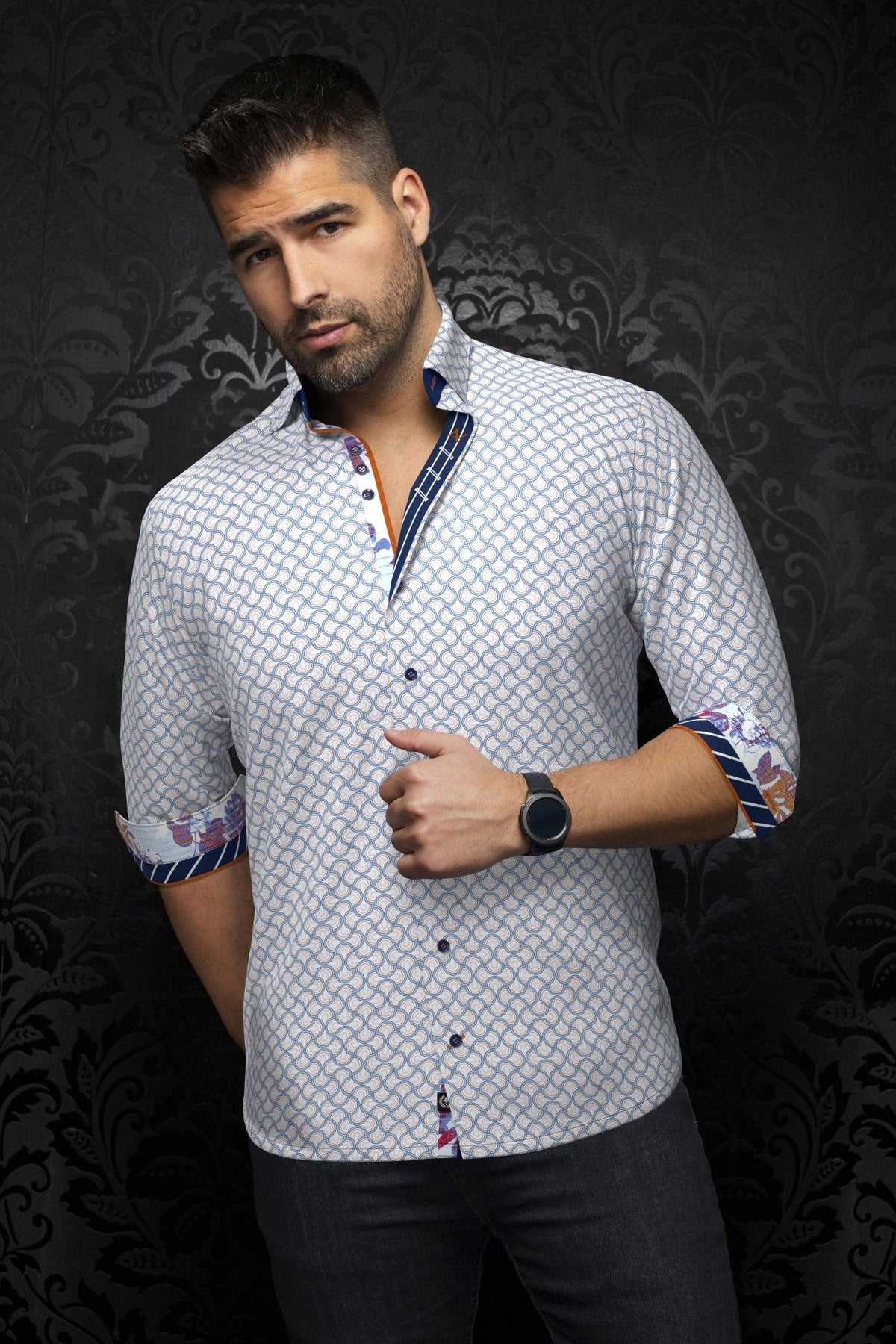 CHEMISE | BOSCO, White Multi - AU NOIR
